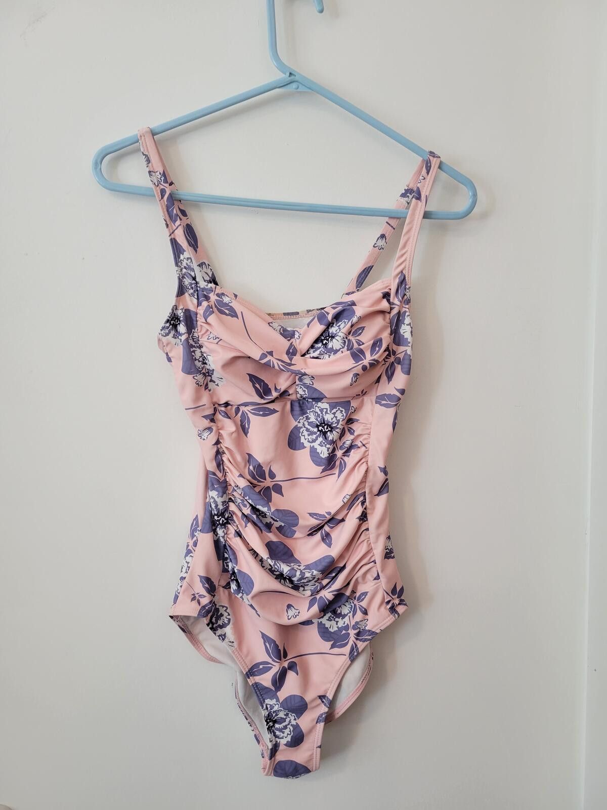 Other Pink Floral Adjustable Strap One-Piece Swimsuit Size ONE SIZE - 1 Thumbnail