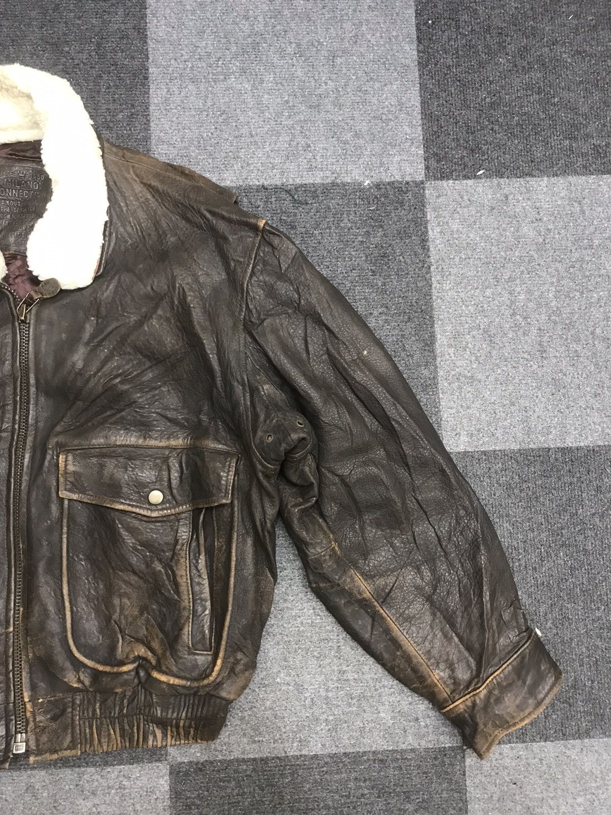 Genuine Leather MILANO CONNECTION A2 Flying Jacket Size US L / EU 52-54 / 3 - 2 Thumbnail