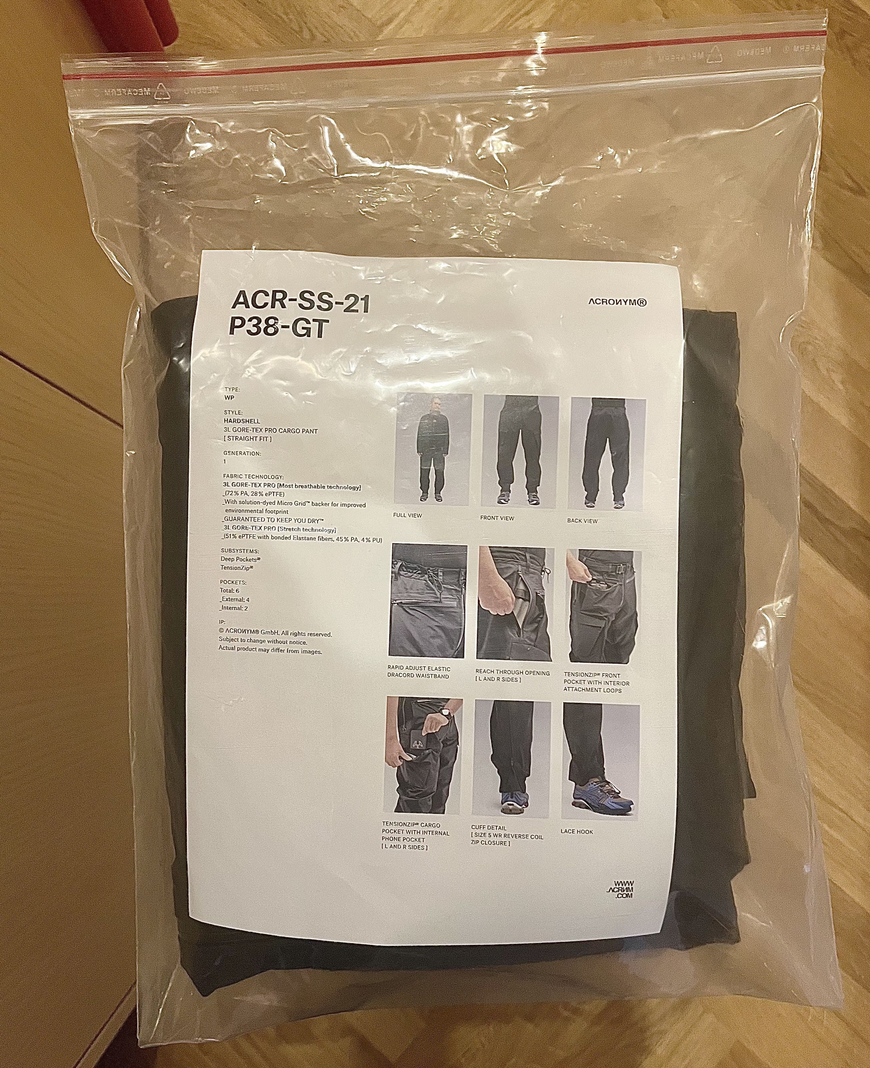 Acronym P38 GT Size US 34 / EU 50 - 9 Thumbnail