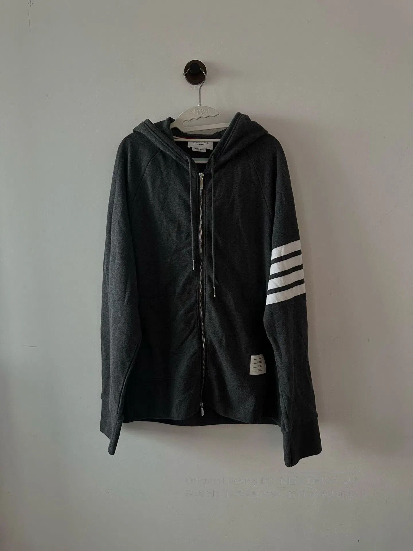 Thom Browne Thom Browne Dark Gray Knit Jacket| Size US S / EU 44-46 / 1 - 1 Thumbnail