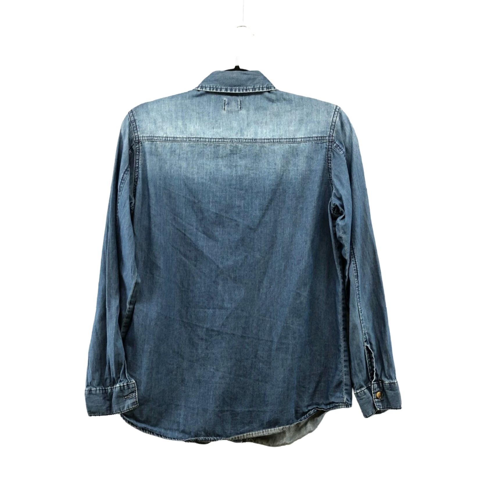 Asos ASOS Chambray Button-Up Shirt Womens Size 6 Blue Long Sleeve Casual Lightweight Denim Western Size M / US 6-8 / IT 42-44 - 2 Thumbnail