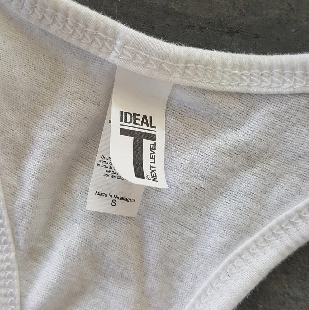 Designer White Knockout Marquee Cropped Tank Size S / US 4 / IT 40 - 5 Thumbnail