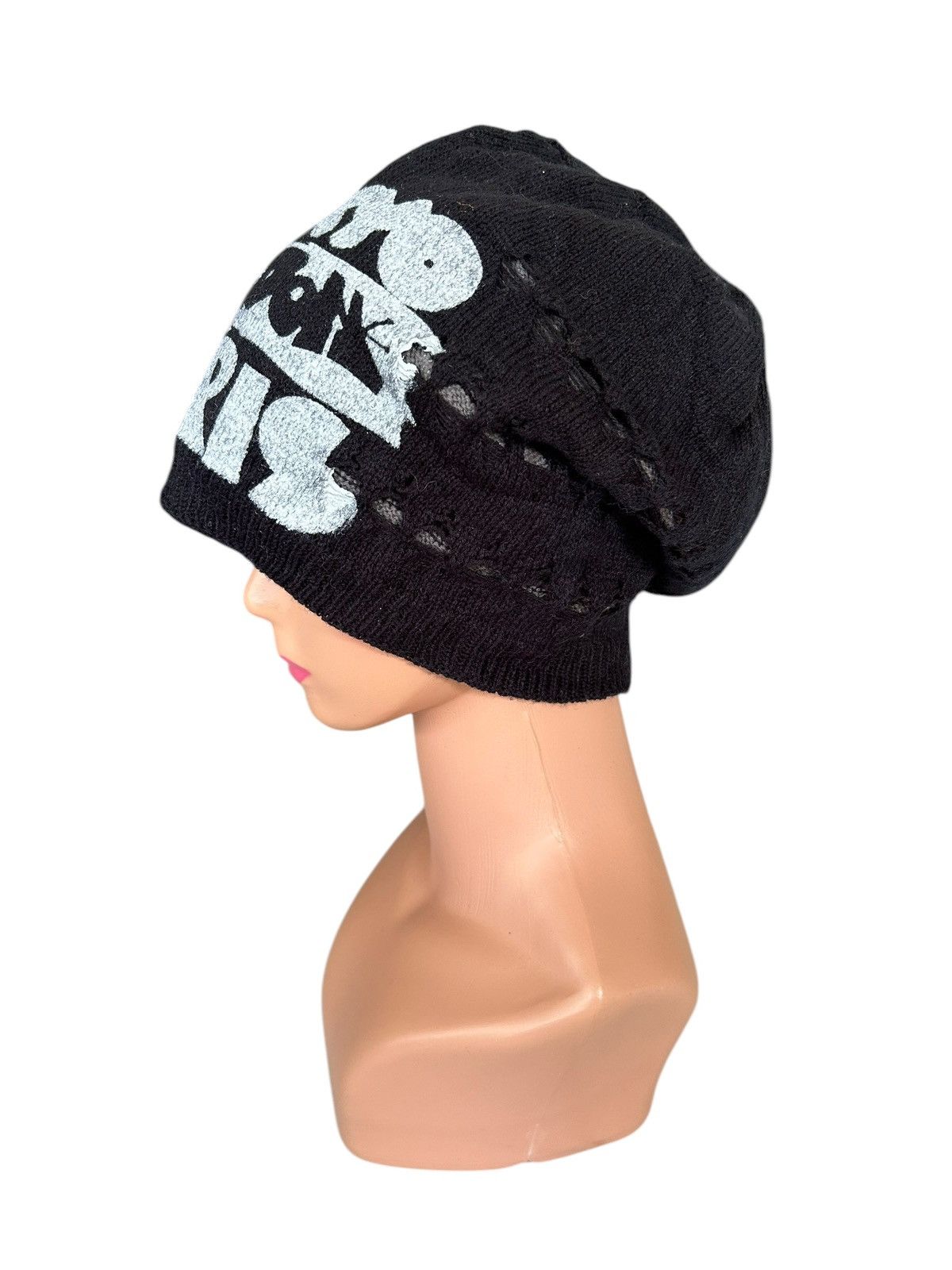 Japanese Brand × Kapital × Vintage Distressed Japanese Punk Style Reversible Beanie Hats Size ONE SIZE - 3 Thumbnail