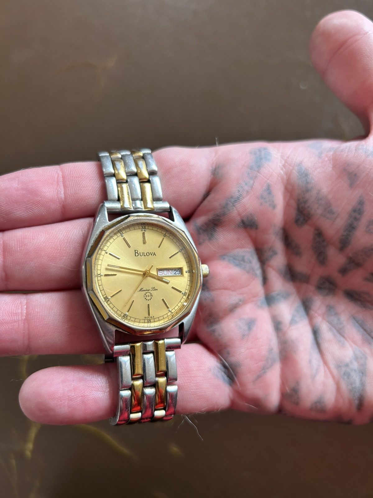 Bulova Bulova Marine Star Two Tone Daydate Watch Size ONE SIZE - 2 Thumbnail