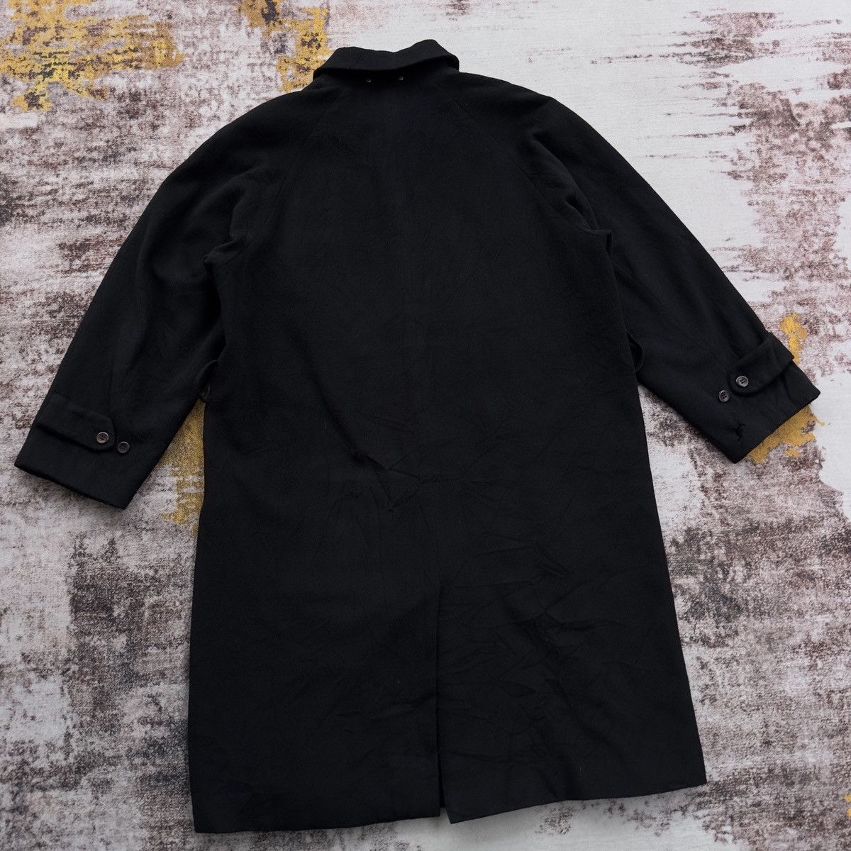 C.P. Company VINTAGE C.P. COMPANY BLACK WOOL OVERCOAT VERY RARE Size US XXL / EU 58 / 5 - 15 Thumbnail