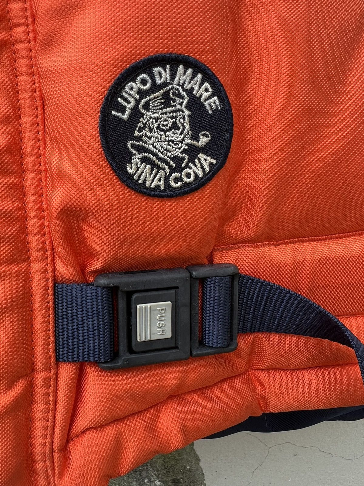 Vintage Vintage Lupo De Mare Sina Cova Orange Down Puffer Vest Size US M / EU 48-50 / 2 - 6 Thumbnail