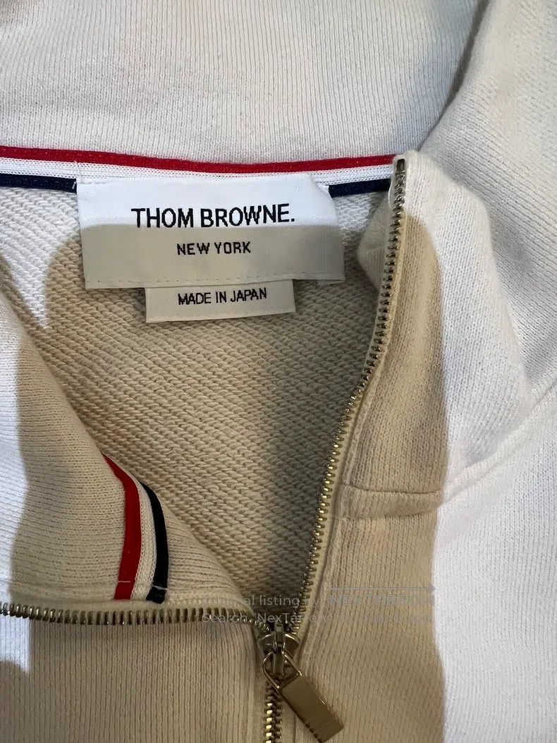 Thom Browne Thom Browne Half zip hoodie Size US XL / EU 56 / 4 - 3 Thumbnail