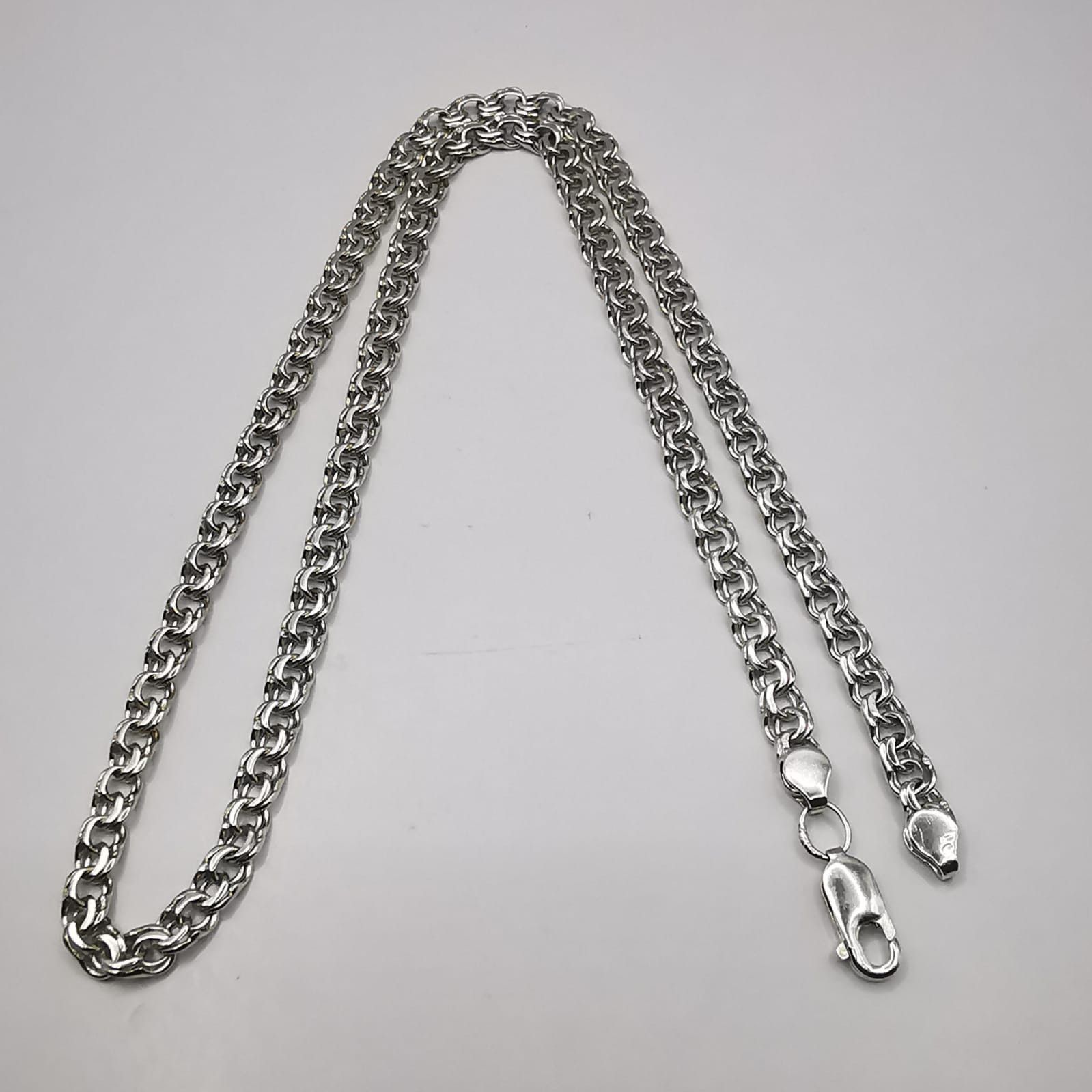 Sterling Silver Vintage Beautiful Jewelry Chain,925 Sterling Silver 18,83g Size ONE SIZE - 5 Thumbnail
