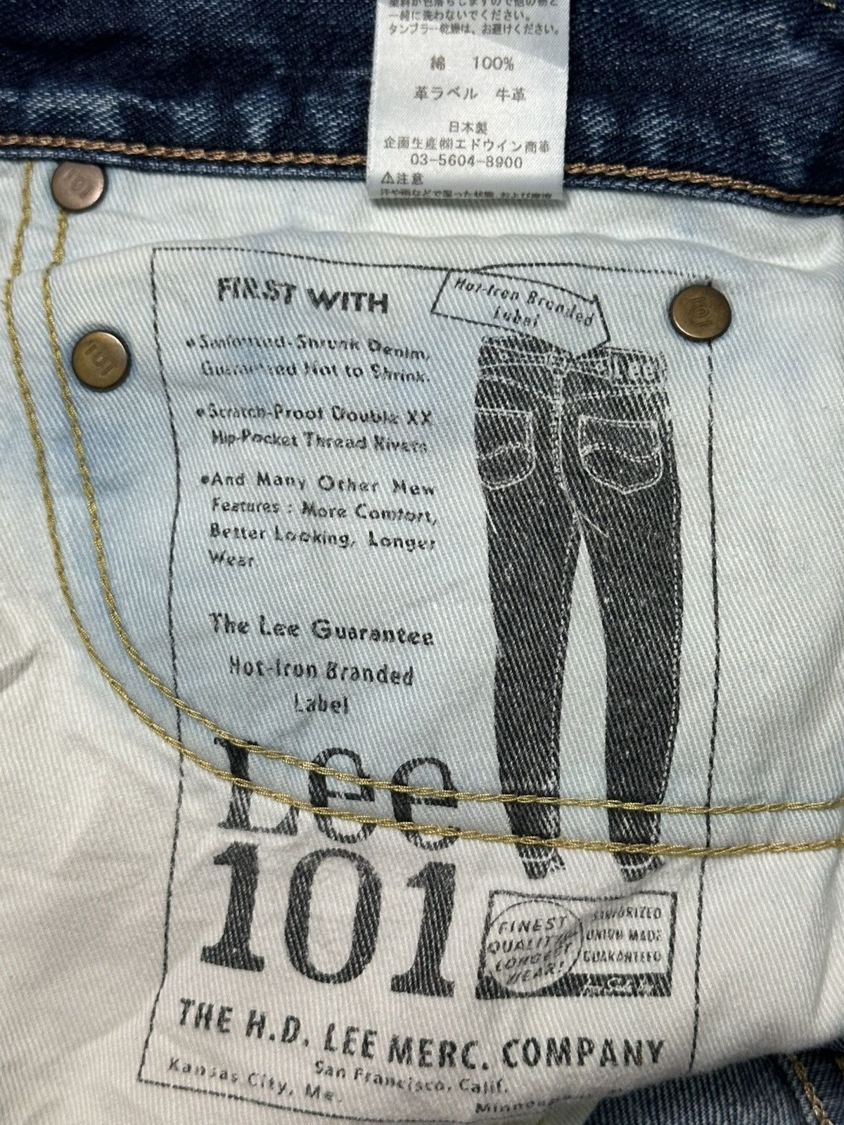 Lee Lee 101 Vintage Limited Distressed Skinny Loose and Faded Size US 32 / EU 48 - 13 Thumbnail