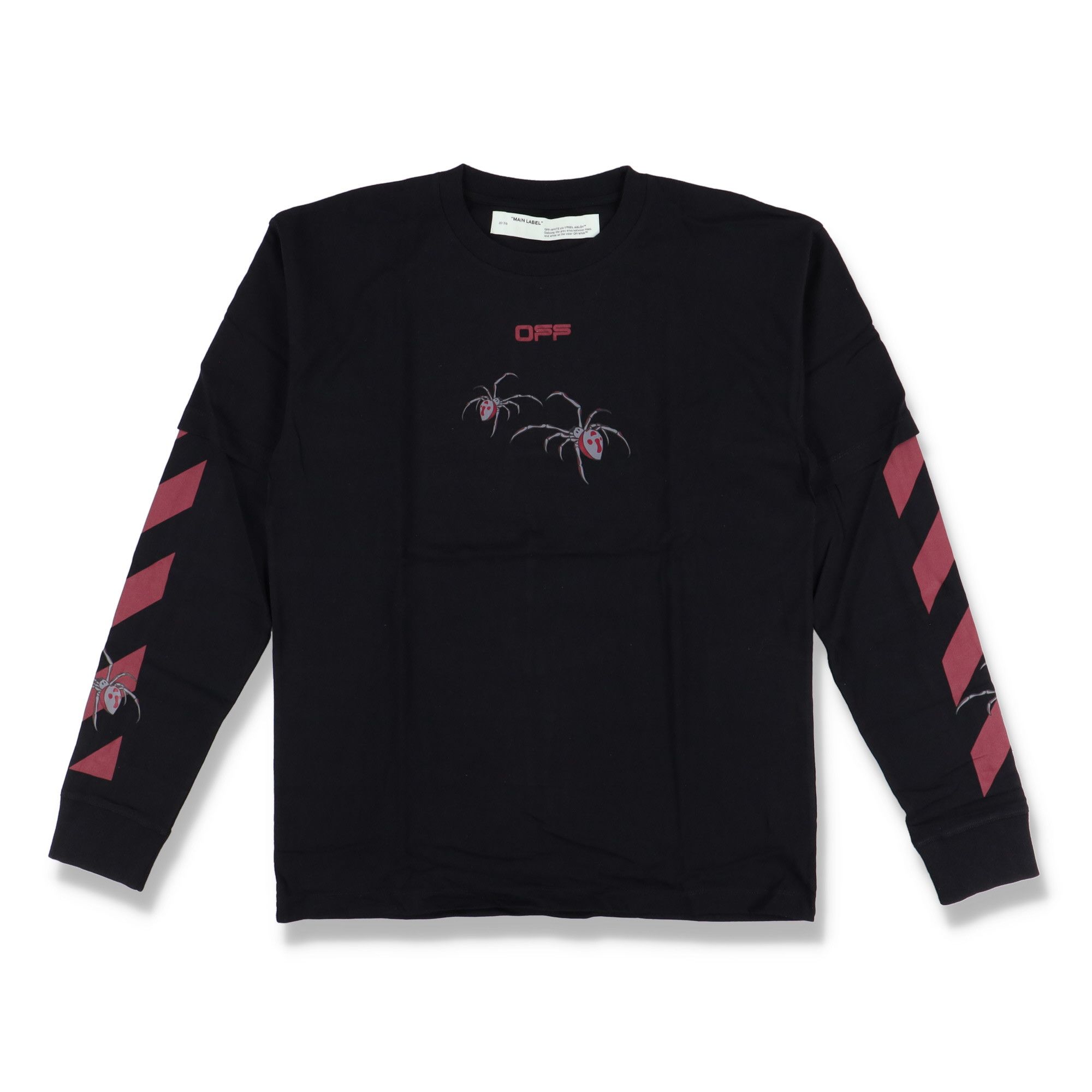 Off-White Black Arachno Spider Arrows Double Layer LS T-Shirt Size US M / EU 48-50 / 2 - 5 Thumbnail
