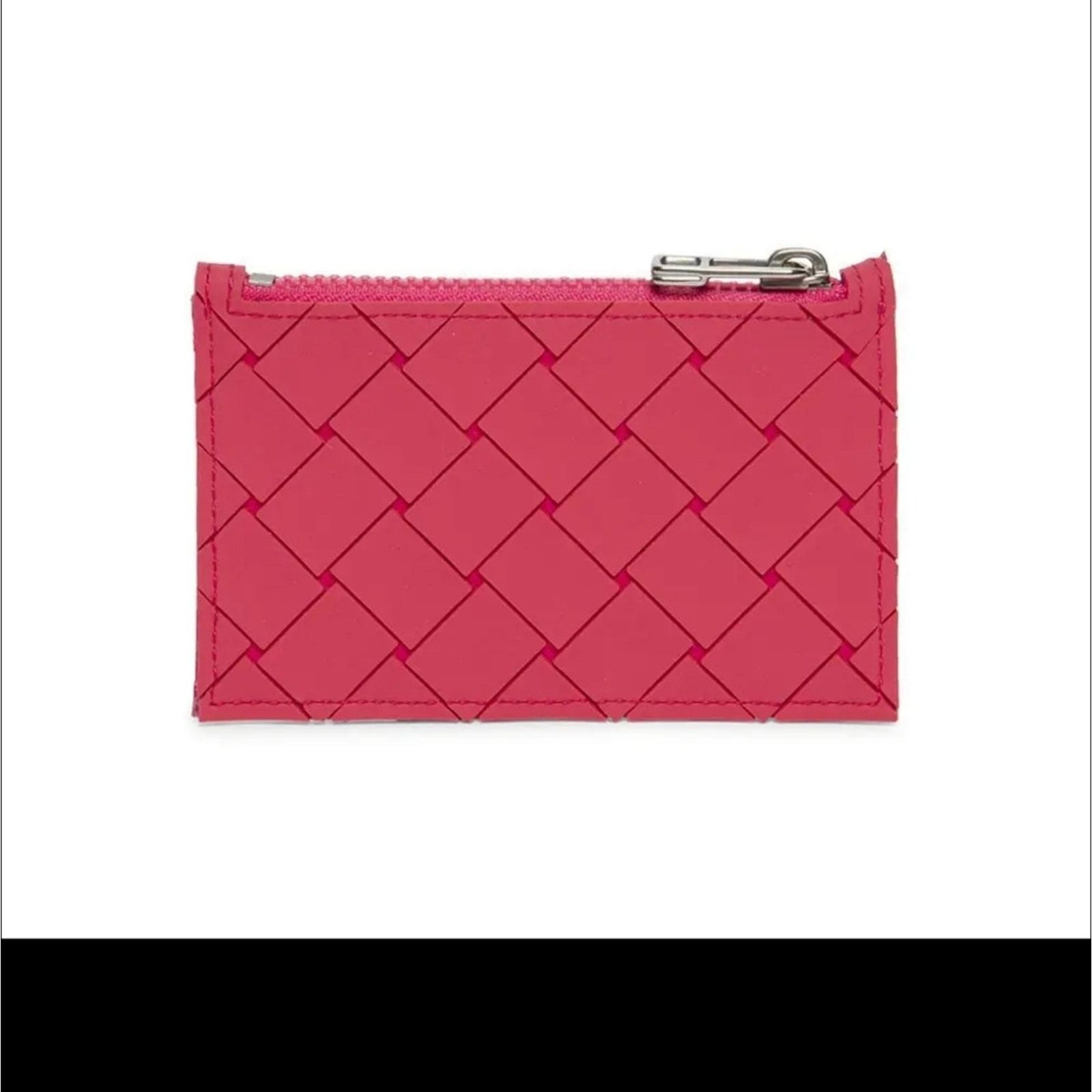 Bottega Veneta Bottega Veneta Intrecciato credit card case pink Woven Holde Size ONE SIZE - 1 Thumbnail