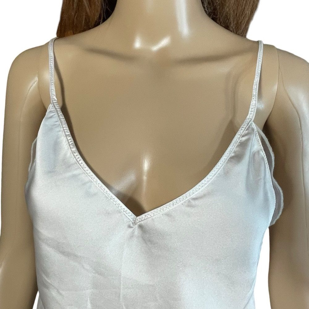 Free People New Free People Ivory Satin Cami Size XS Size XS / US 0-2 / IT 36-38 - 3 Thumbnail