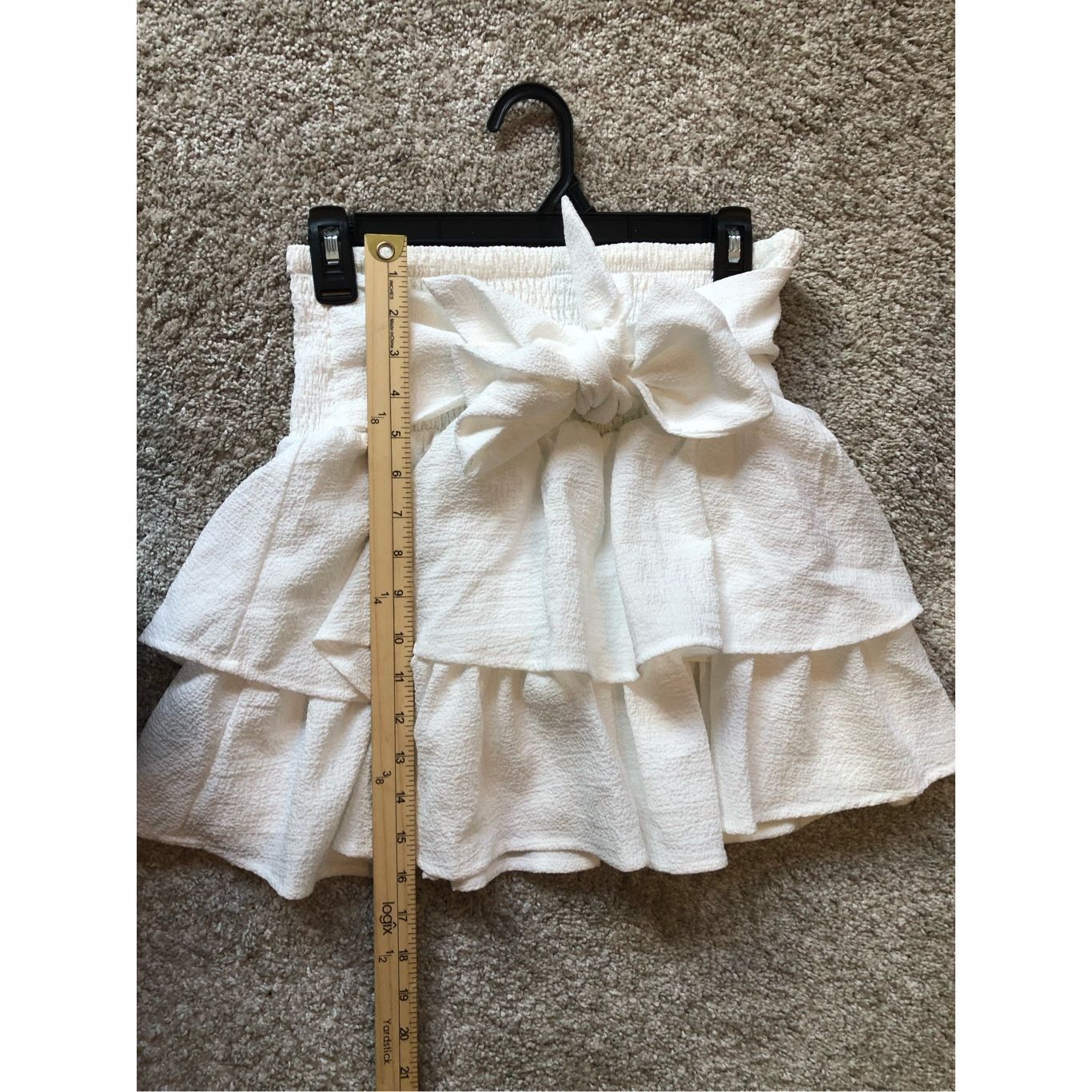 Shein SHEIN MOD Women’s White Ruffle Tier Mini Skirt Size M NWT Size 28" / US 6 / IT 42 - 7 Thumbnail