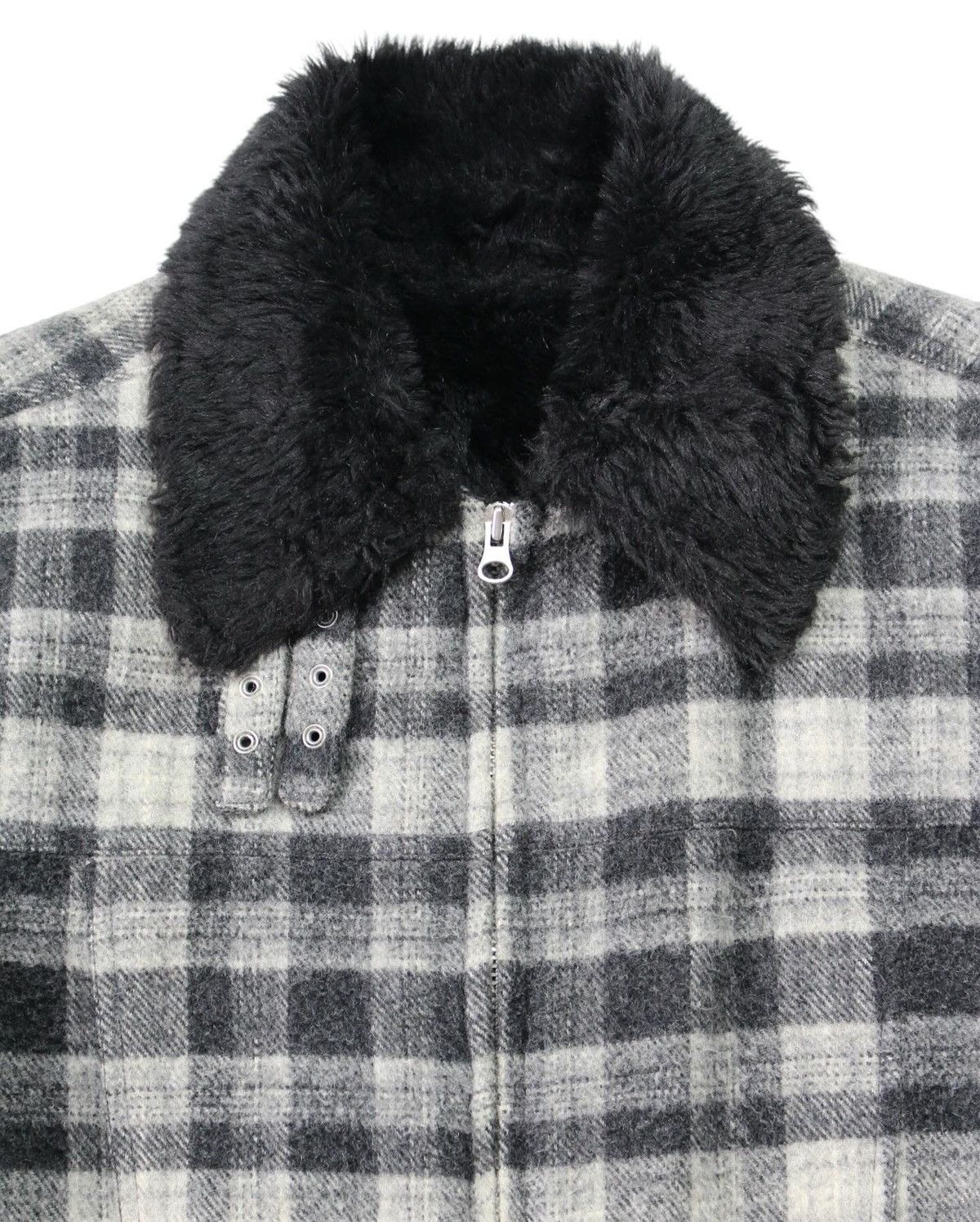 If Six Was Nine 2003 PPFM FUR WOOL TARTAN REVERSIBLE COAT JACKET Size US M / EU 48-50 / 2 - 4 Thumbnail