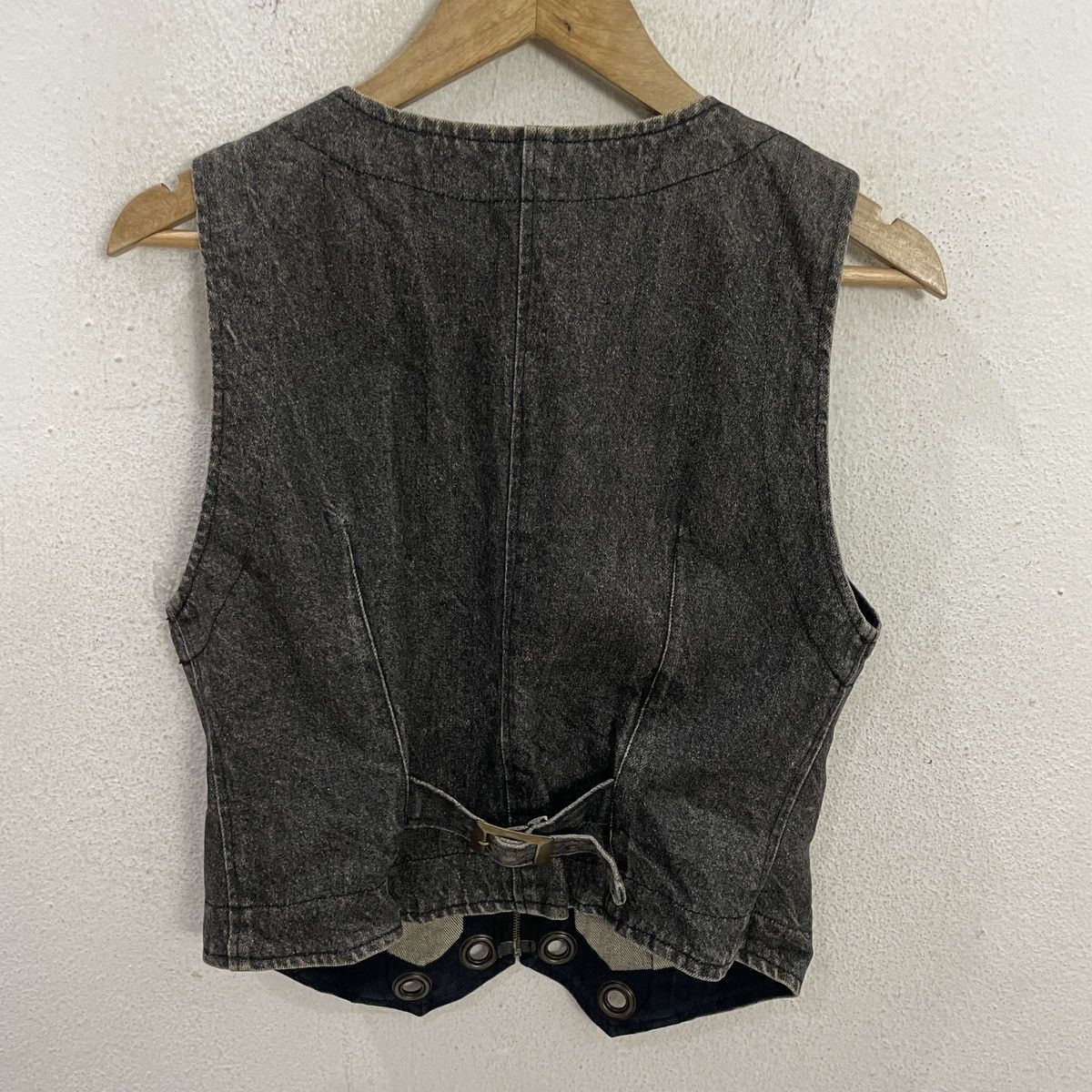 Japanese Brand Vintage Accostage Japan Denim Vest Size M / US 6-8 / IT 42-44 - 7 Thumbnail