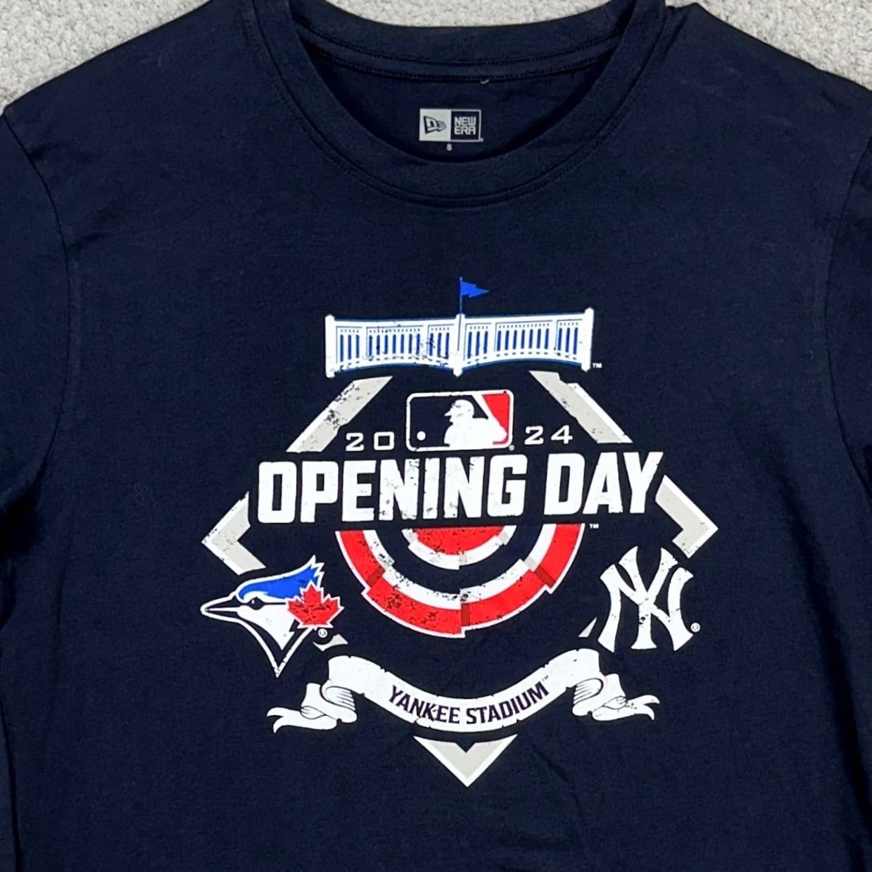 New Era New Era New York Yankees T-Shirt Mens Small Blue Opening Day 2024 Crew Neck Short Sleeve Graphic Print Cotton Baseball Tee Size US S / EU 44-46 / 1 - 2 Thumbnail