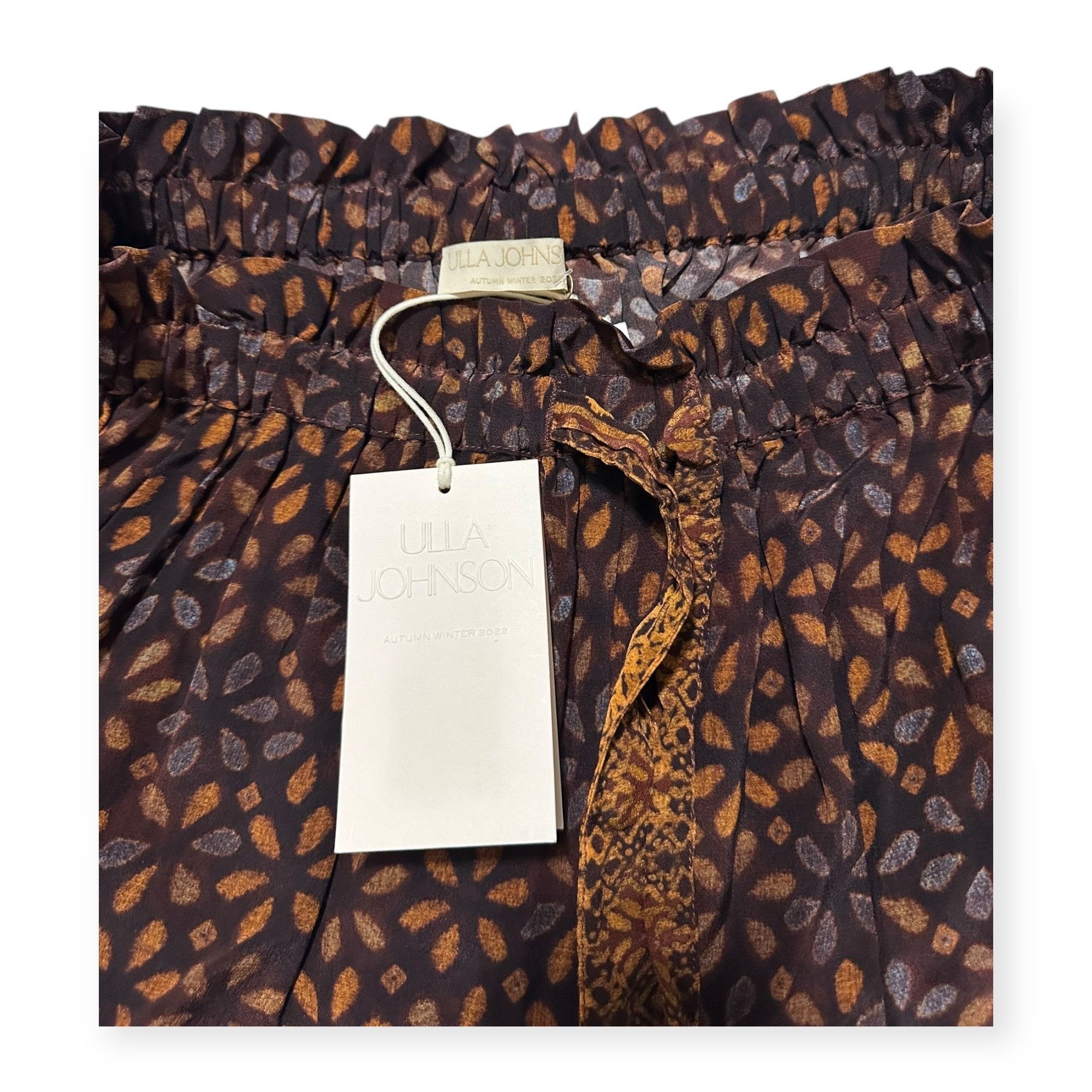 Ulla Johnson Ulla Johnson Rilie Pants in Agate, Silk, Size 2, NWT Size 26" / US 2 / IT 38 - 9 Thumbnail