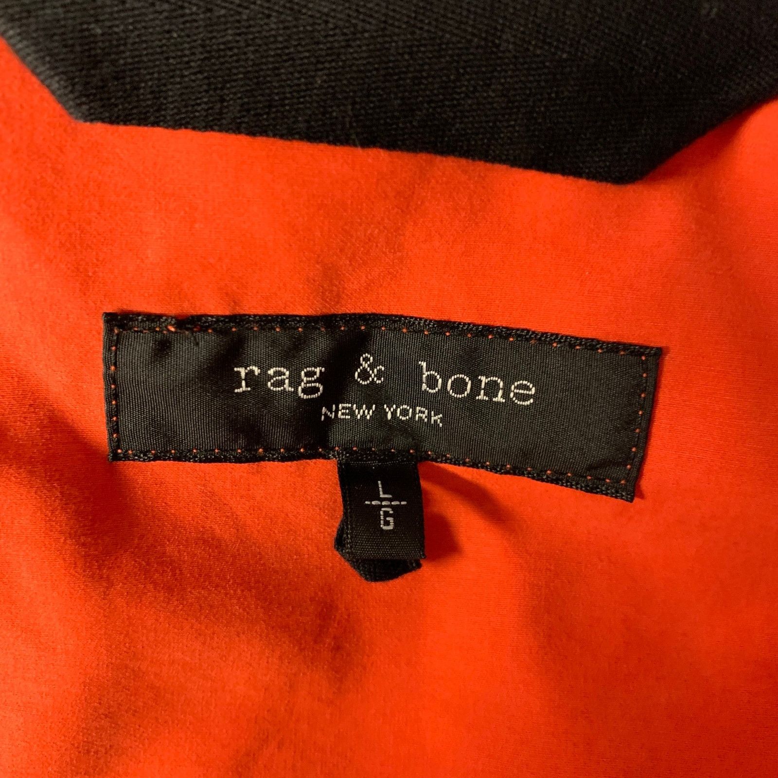 Rag & Bone RAG & BONE Size L Orange Cotton Polyester Parka Jacket Size US L / EU 52-54 / 3 - 5 Thumbnail