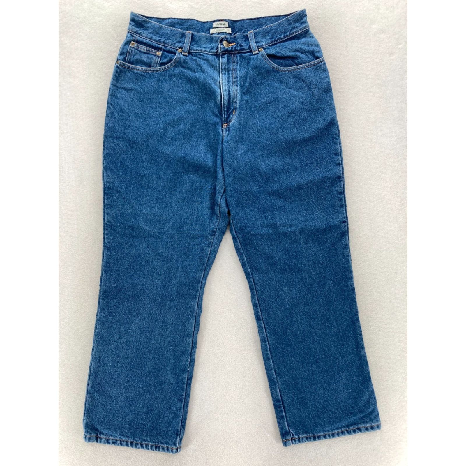 Vintage L.L. Bean Flannel Lined Jeans Women's 16P Original Fit Straight Leg Blue Denim Size 25" / US 0 / IT 36 - 2 Thumbnail