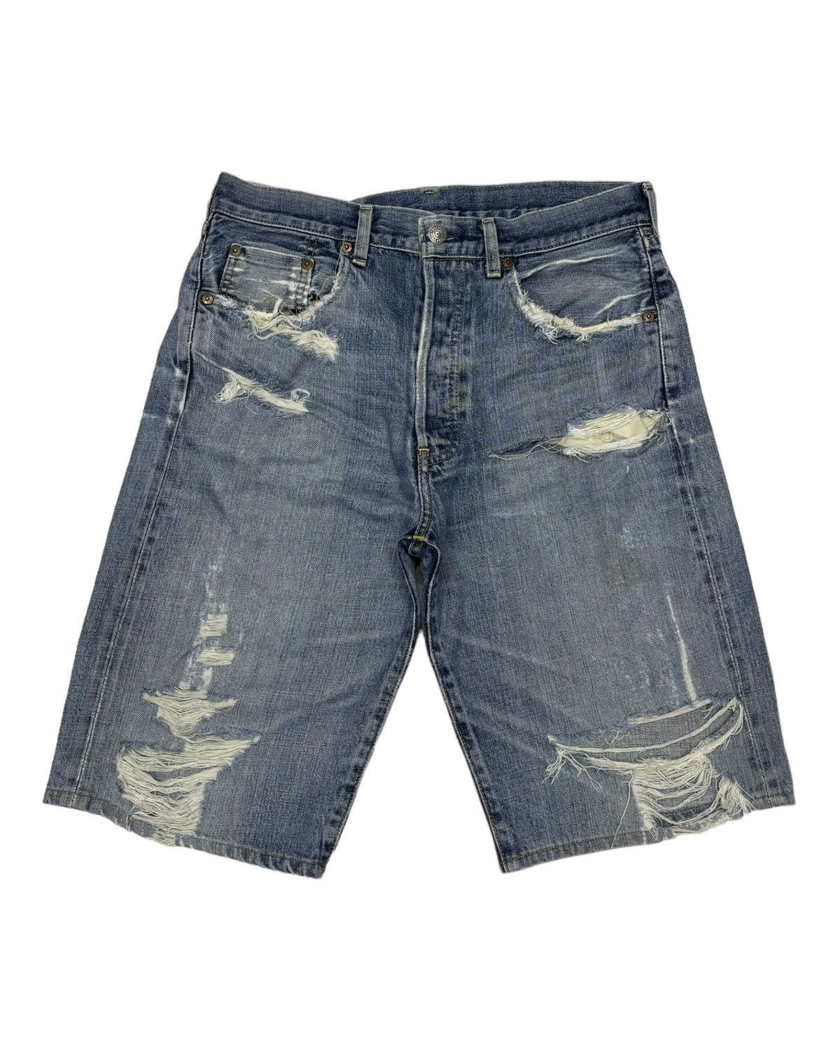Levi's VINTAGE LEVIS 503B Big E Selvedge Denim Short Jeans Size US 32 / EU 48 - 1 Thumbnail