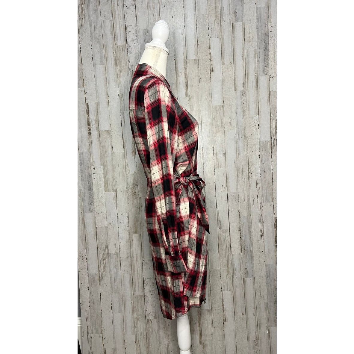 UNTUCKit UNTUCKit Women's Plaid Wrap Dress Size 8 Knee Length Size M / US 6-8 / IT 42-44 - 7 Thumbnail