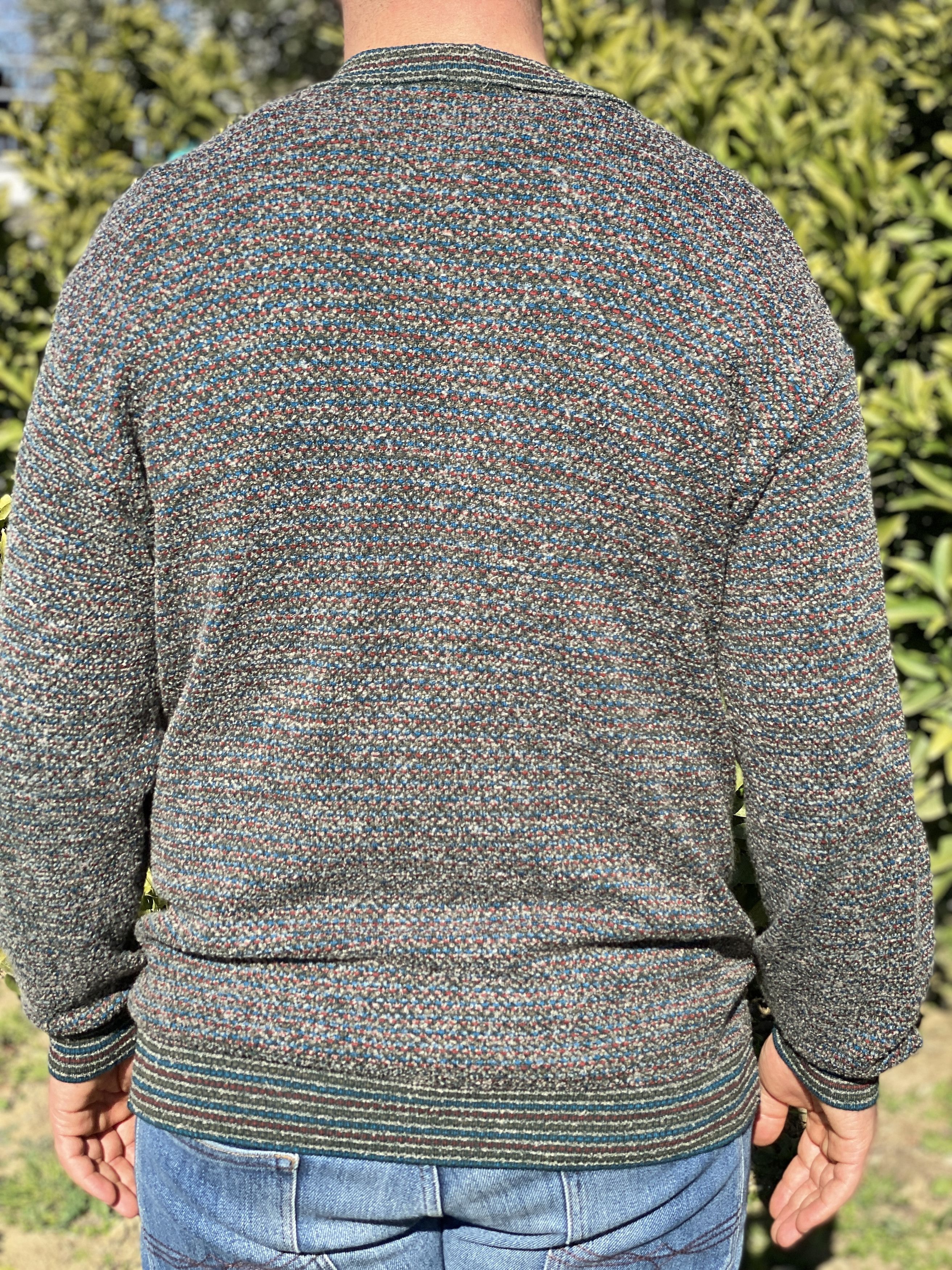 Missoni Uomo Cardigan Cosby Pullover Retro Size 2XL 56 58
