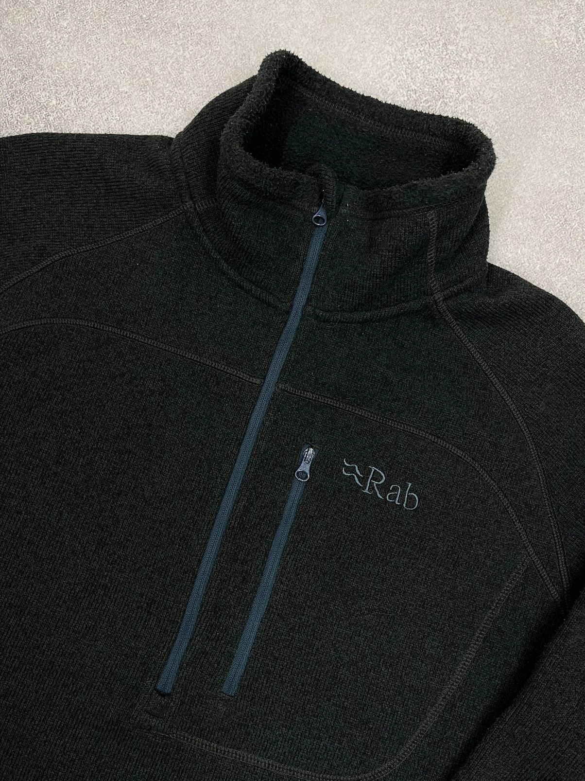 Mens Rab Pull On Fleece 1/2 Zip Grey Outdoor Gorpcore