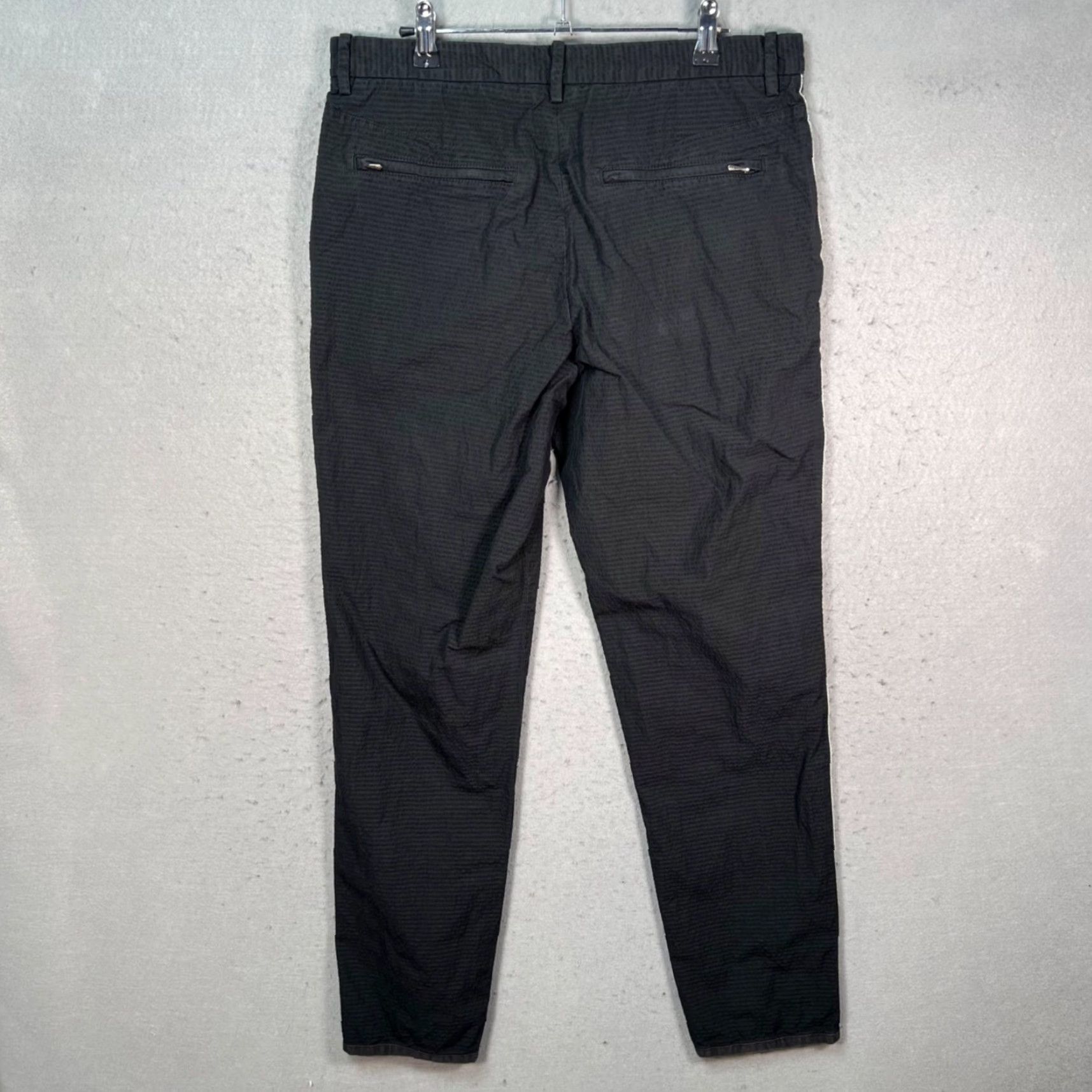 Rag & Bone rag & bone Slim-Fit Pants Men 32 Black Cotton Blend Pinstripe Design Chino Straight Fit 2 Size US 32 / EU 48 - 2 Thumbnail