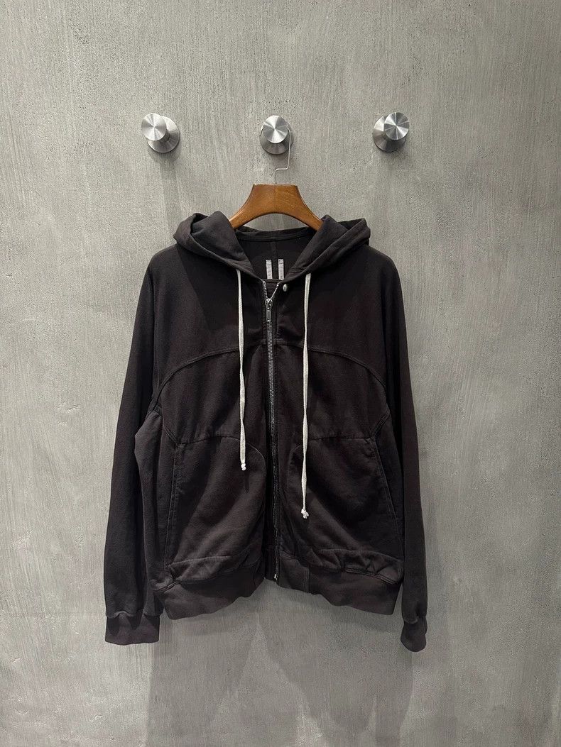Rick Owens Rick Owens FW24 Main Line Short Wide Zip Hoodie Size US XL / EU 56 / 4 - 1 Thumbnail