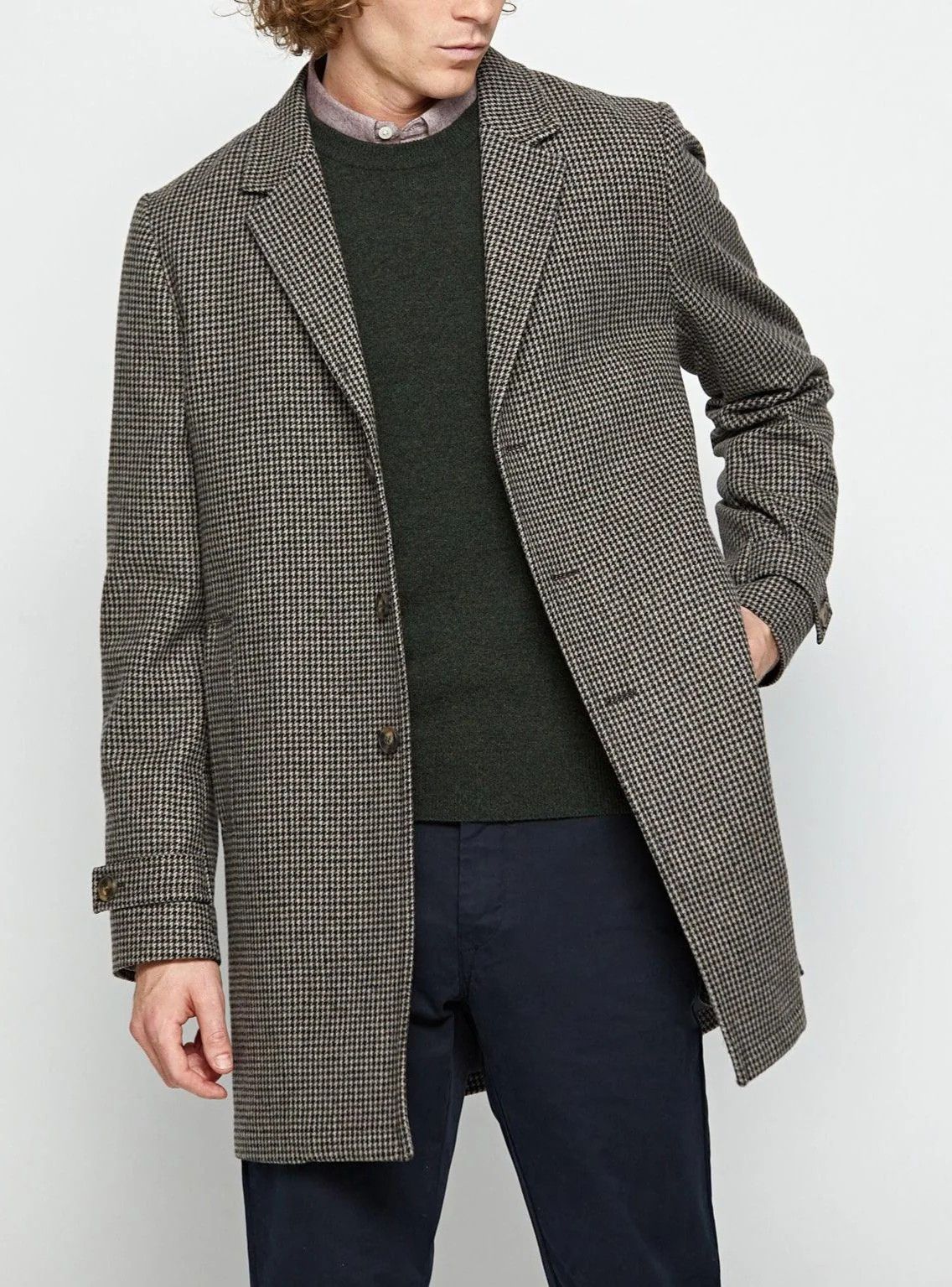 Balibaris Balibaris Overcoat Tweed Wool Coat Edmond Jacket Trench Mens Size US S / EU 44-46 / 1 - 2 Thumbnail