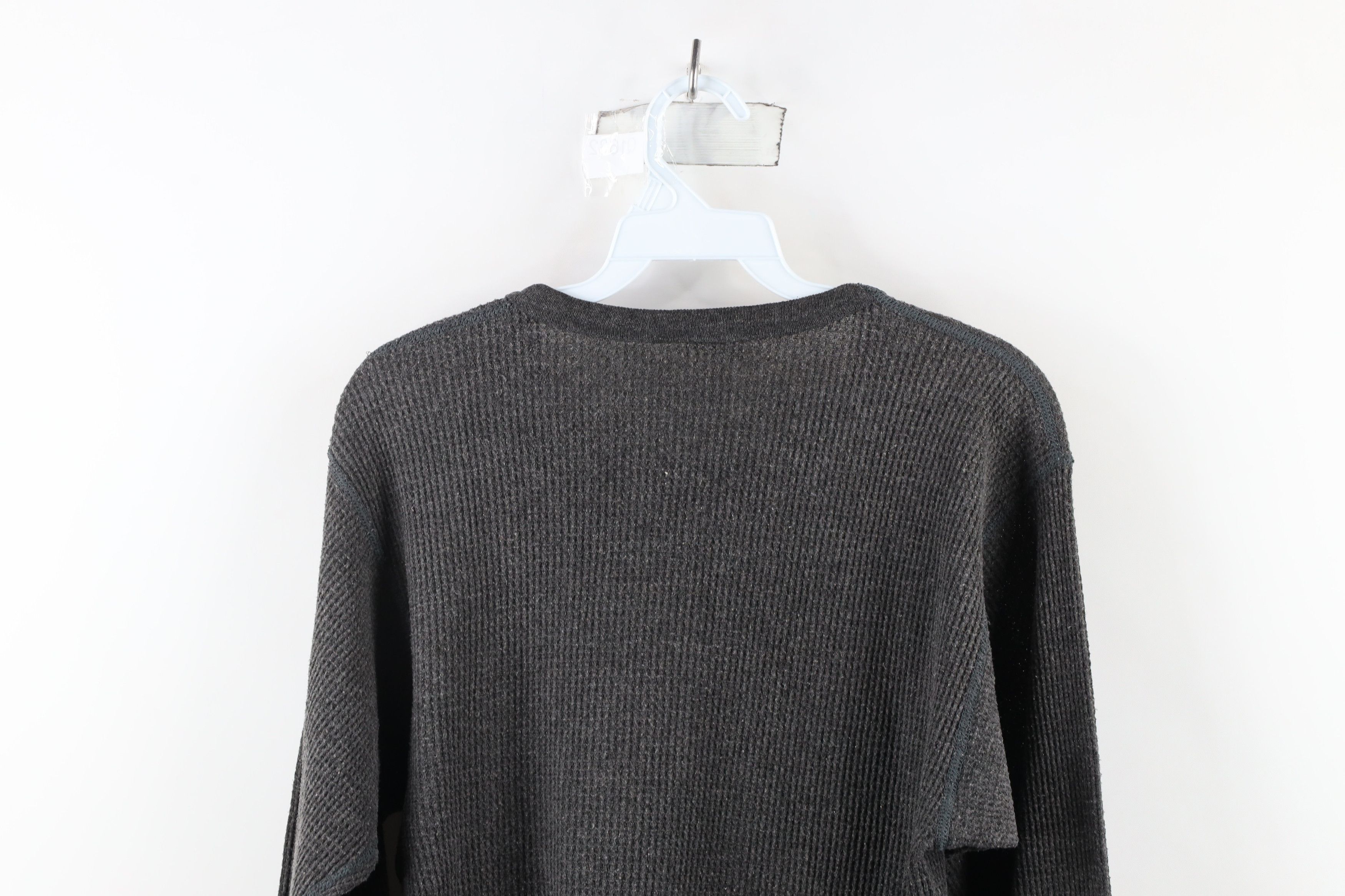 Vintage Vintage 90s Streetwear Waffle Knit Long Sleeve T-Shirt USA Size US XXL / EU 58 / 5 - 9 Thumbnail