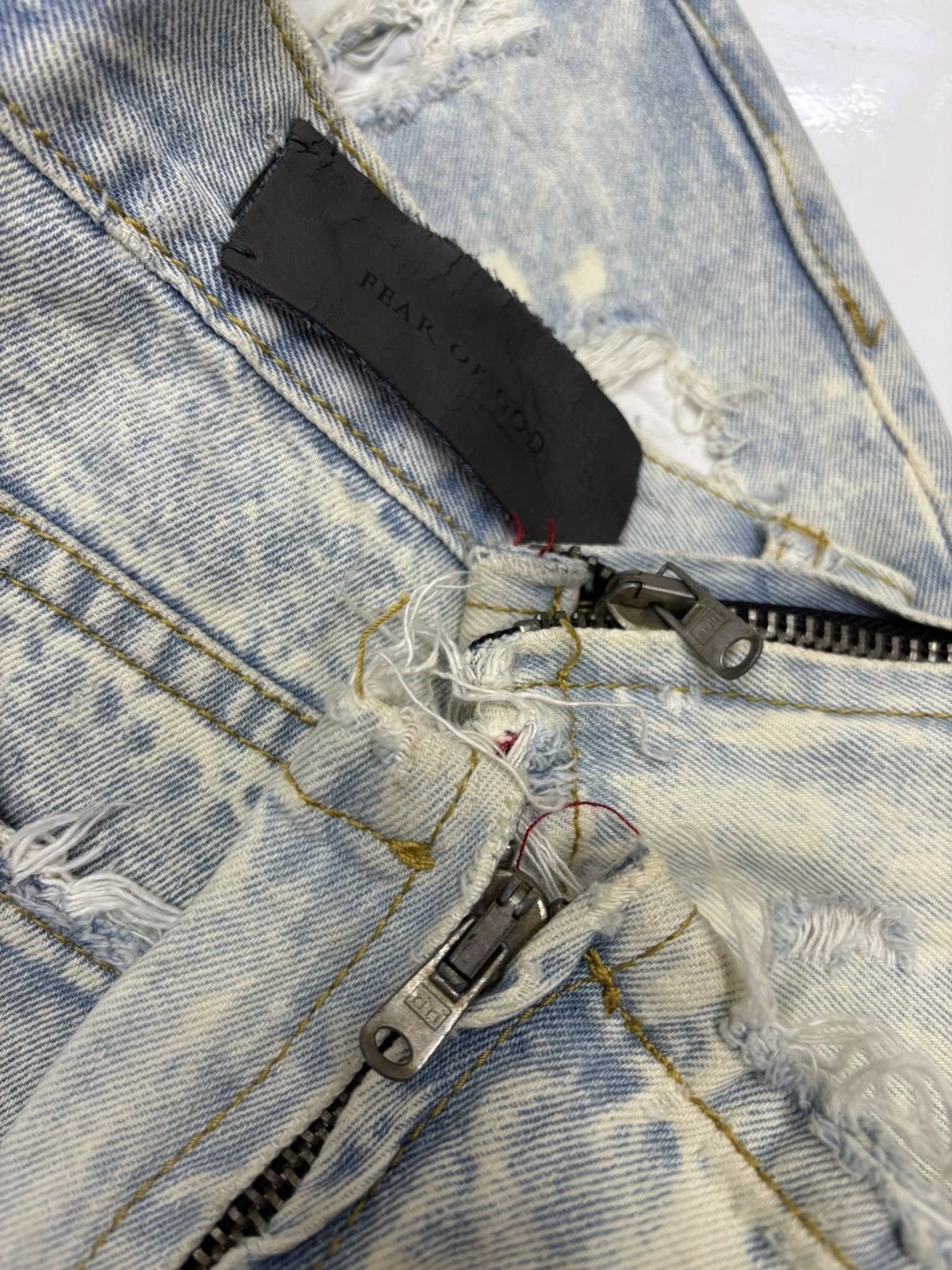 Other FOURTH COLLECTION FOG 2016 4th Ripped Denim Jeans Size US 30 / EU 46 - 9 Thumbnail