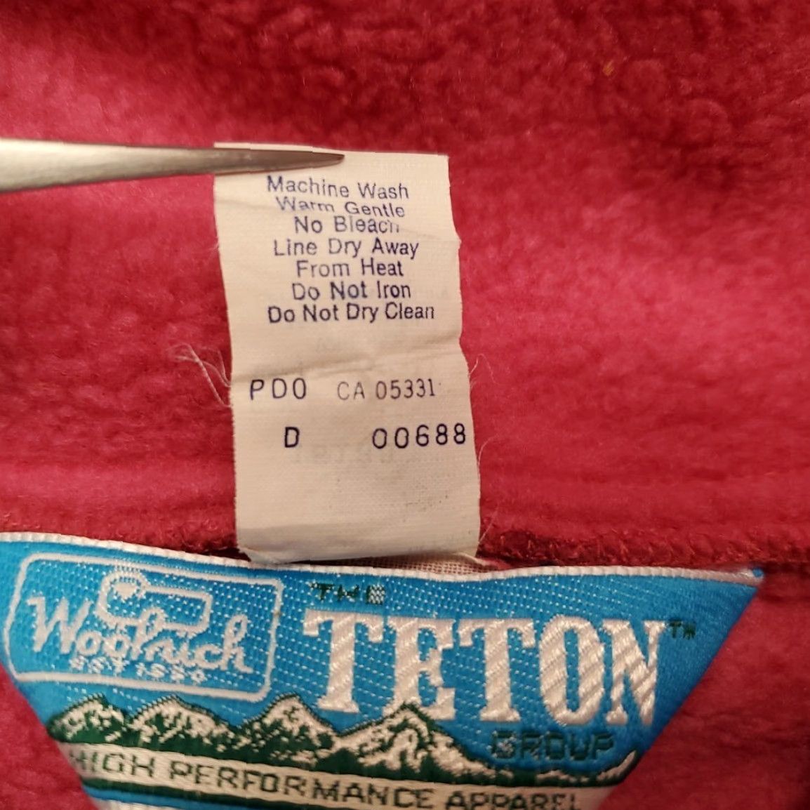 Vintage VTG Woolrich Teton Sweater Womens L Pink 1/2 Zip Pullover Fleece Woolrich USA Size L / US 10 / IT 46 - 7 Thumbnail