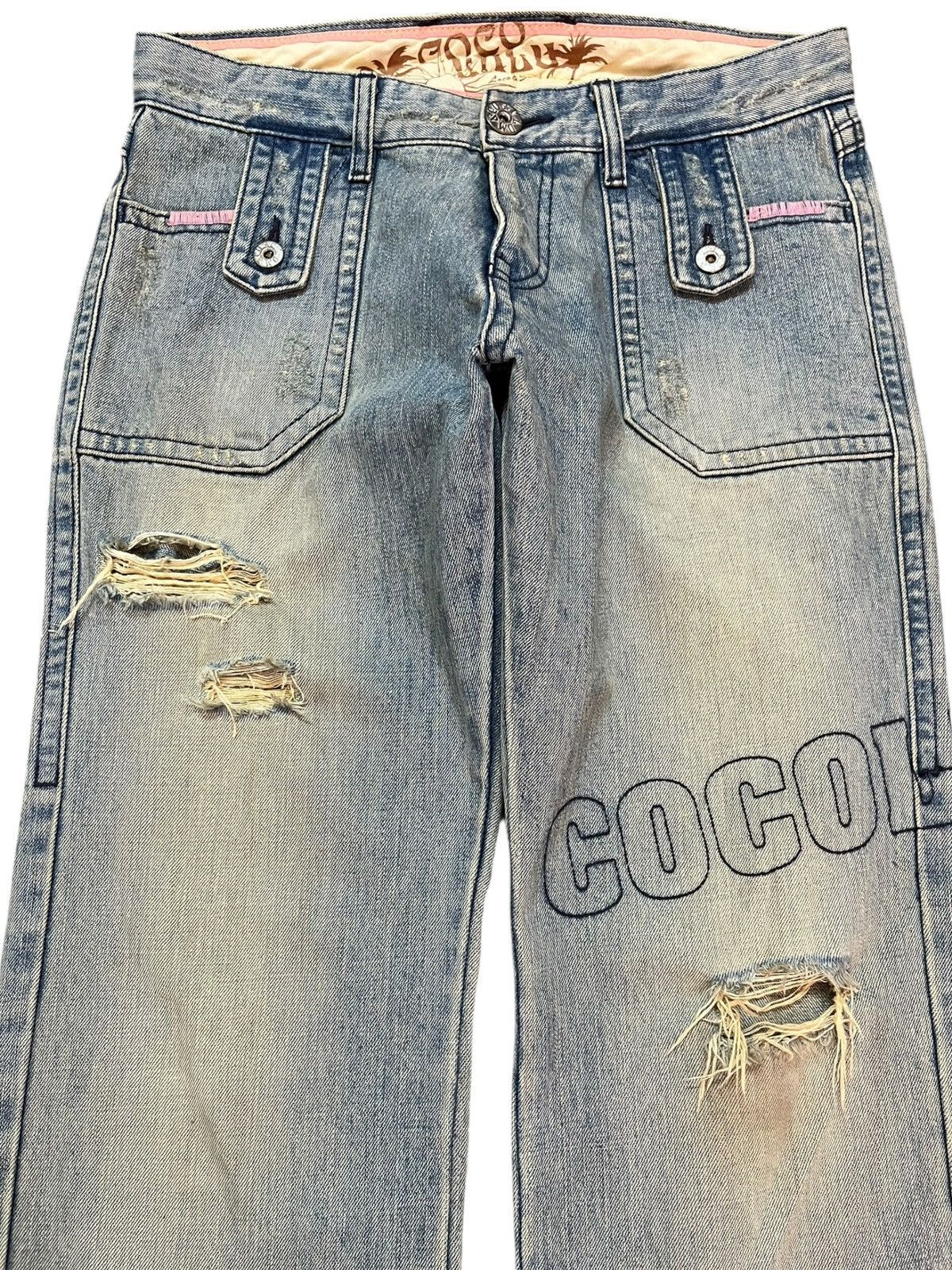Hysteric Glamour Vintage Cocolulu Faded Mudwash Distressed Denim Size US 31 - 2 Thumbnail