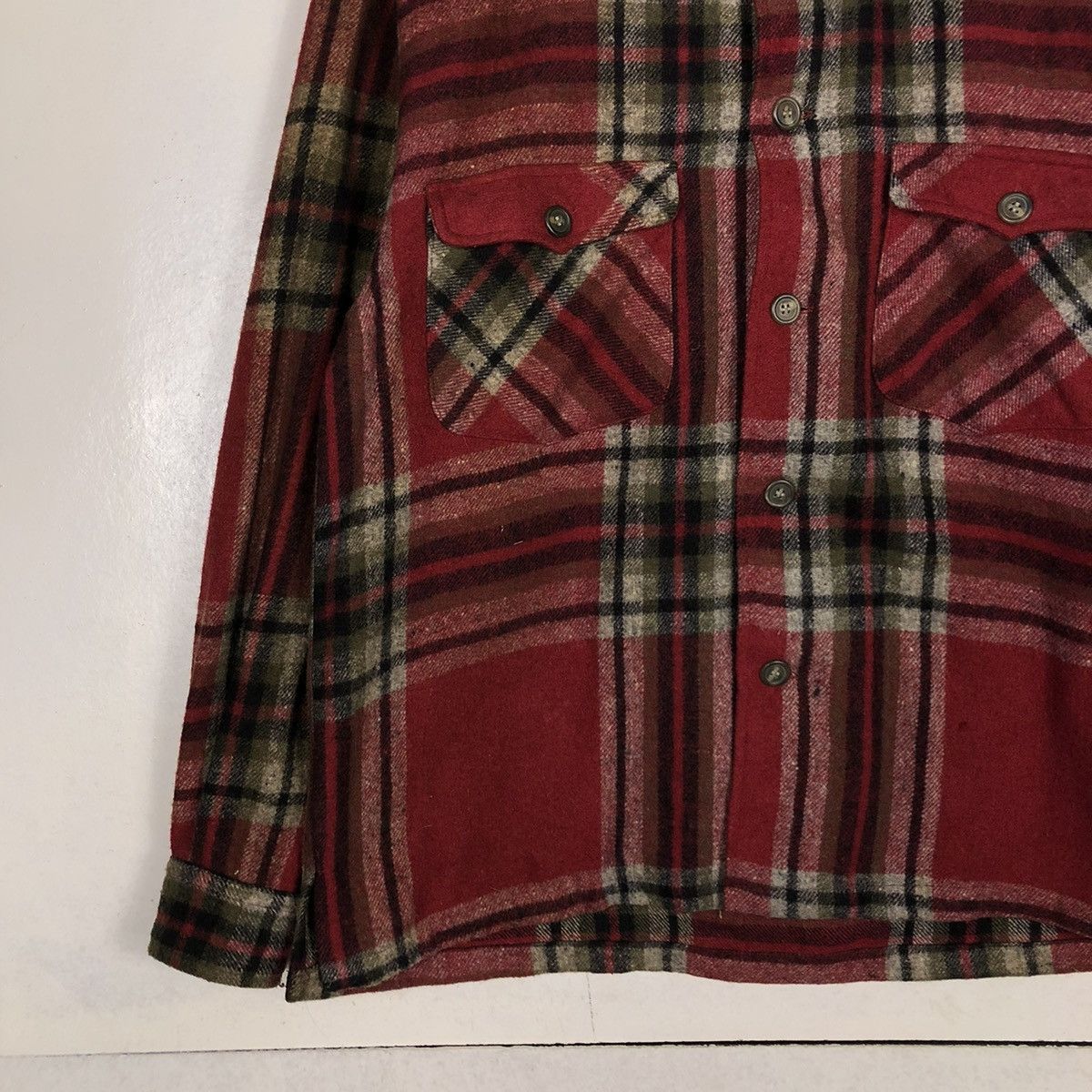 Flannel 📌VINTAGE WOOL FLANNEL JACKET RECIPRO ISSEY MIYAKE Size US M / EU 48-50 / 2 - 6 Thumbnail