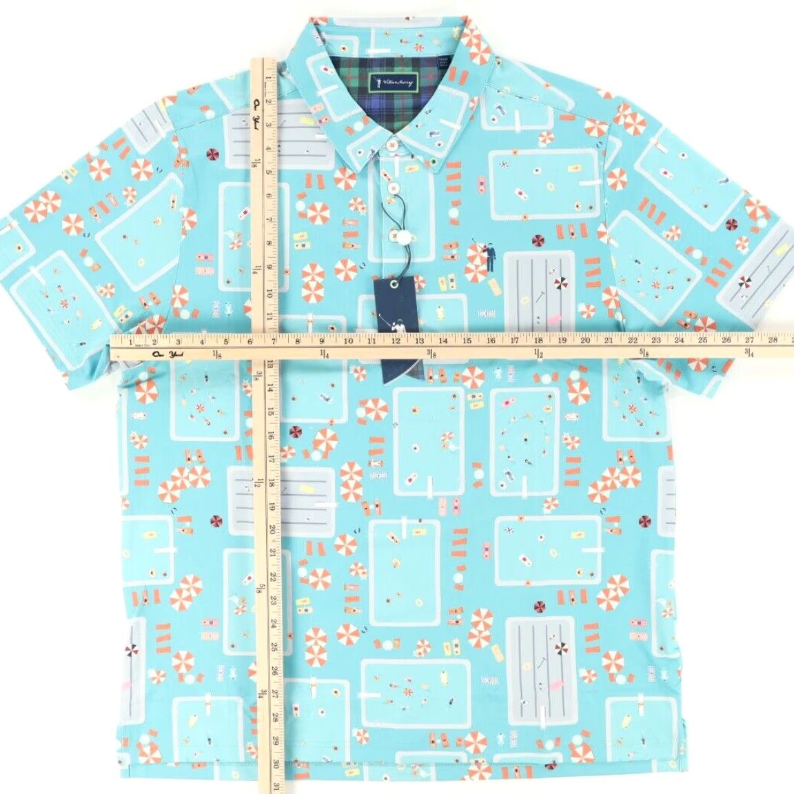 Vintage William Murray Fish Outta Water Golf Polo Shirt Blue Mens XL Shirt Size US XL / EU 56 / 4 - 3 Thumbnail