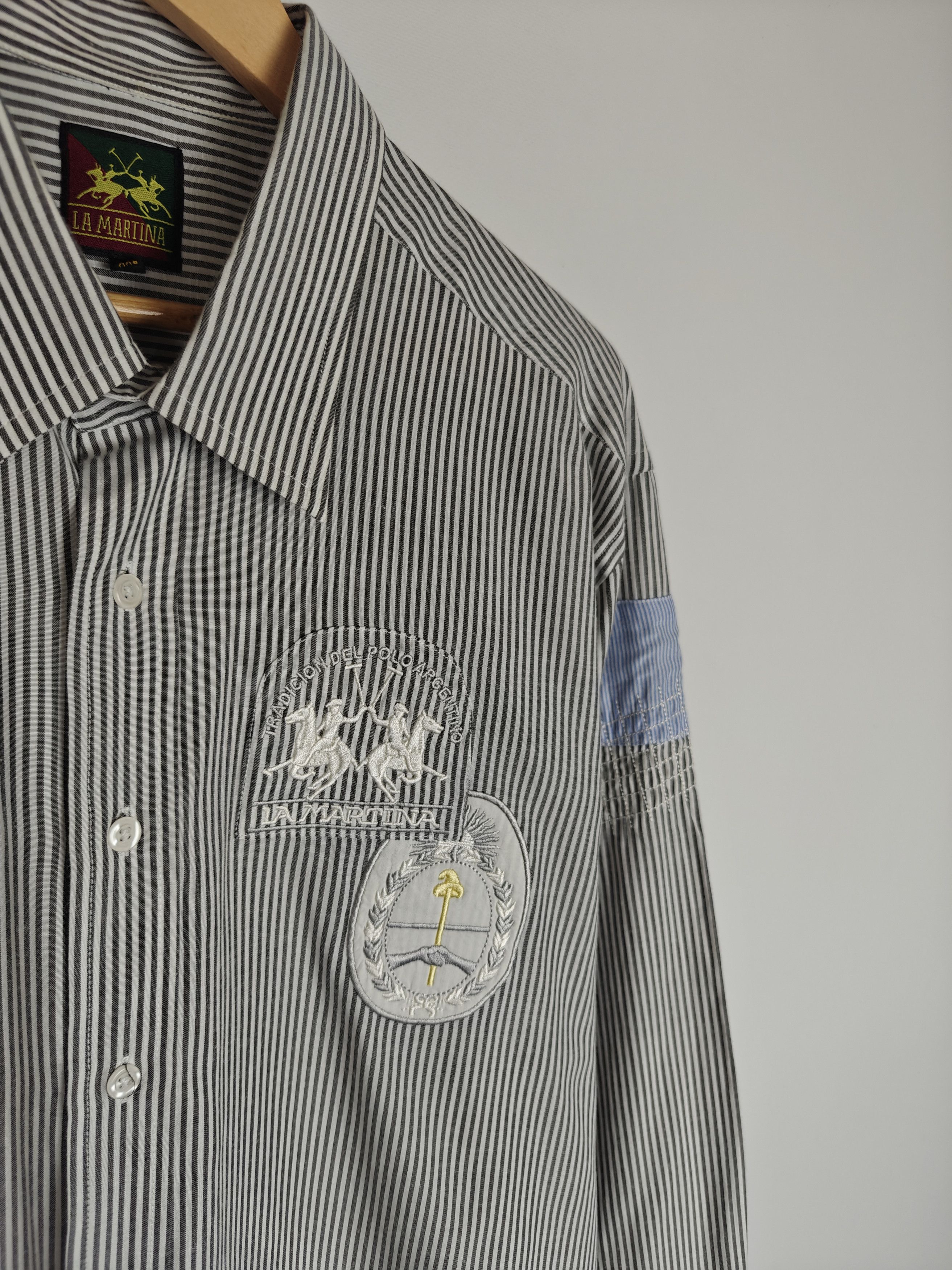 La Martina La Matrina Shirt Striped Collared Buenos Aires XXL Size US XXL / EU 58 / 5 - 4 Thumbnail