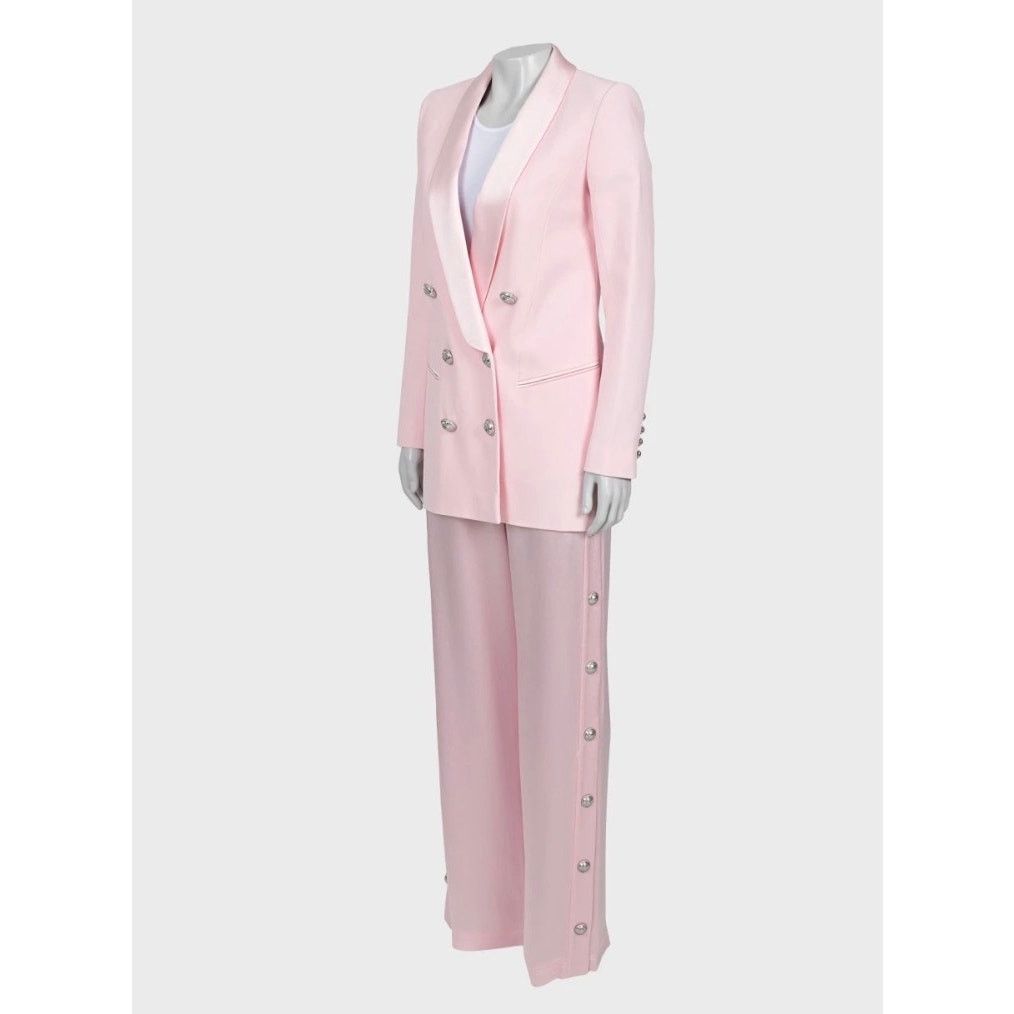 Balmain Balmain Pink Viscose Blazer & Trousers Suit Sz.36 Size XS / US 0-2 / IT 36-38 - 2 Thumbnail