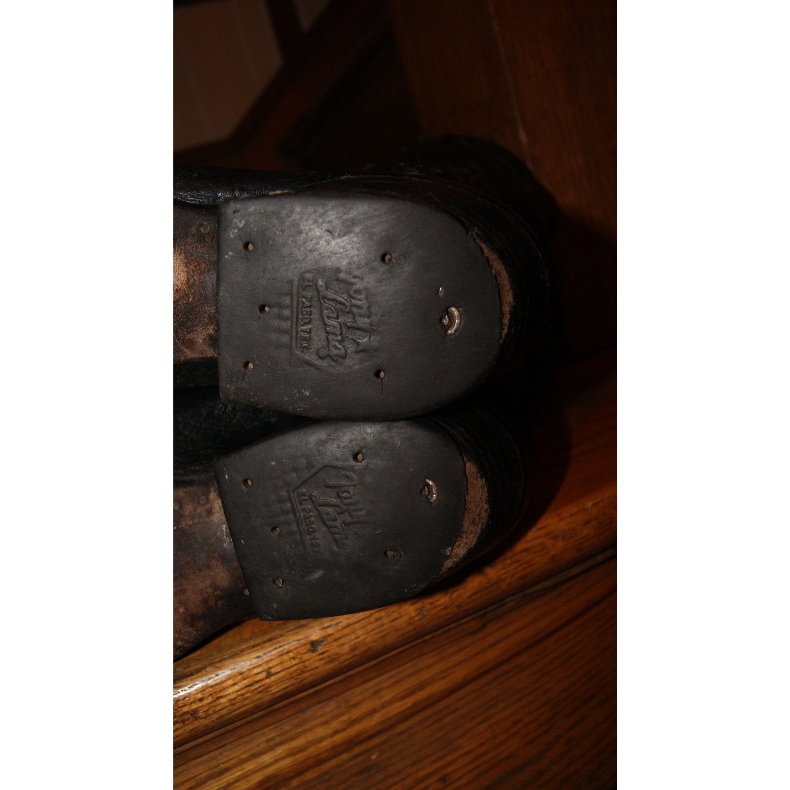 Tony Lama VTG Tony Lama Black Leather Western Cowboy Boots Mens 9 D Size US 9 / EU 42 - 8 Thumbnail