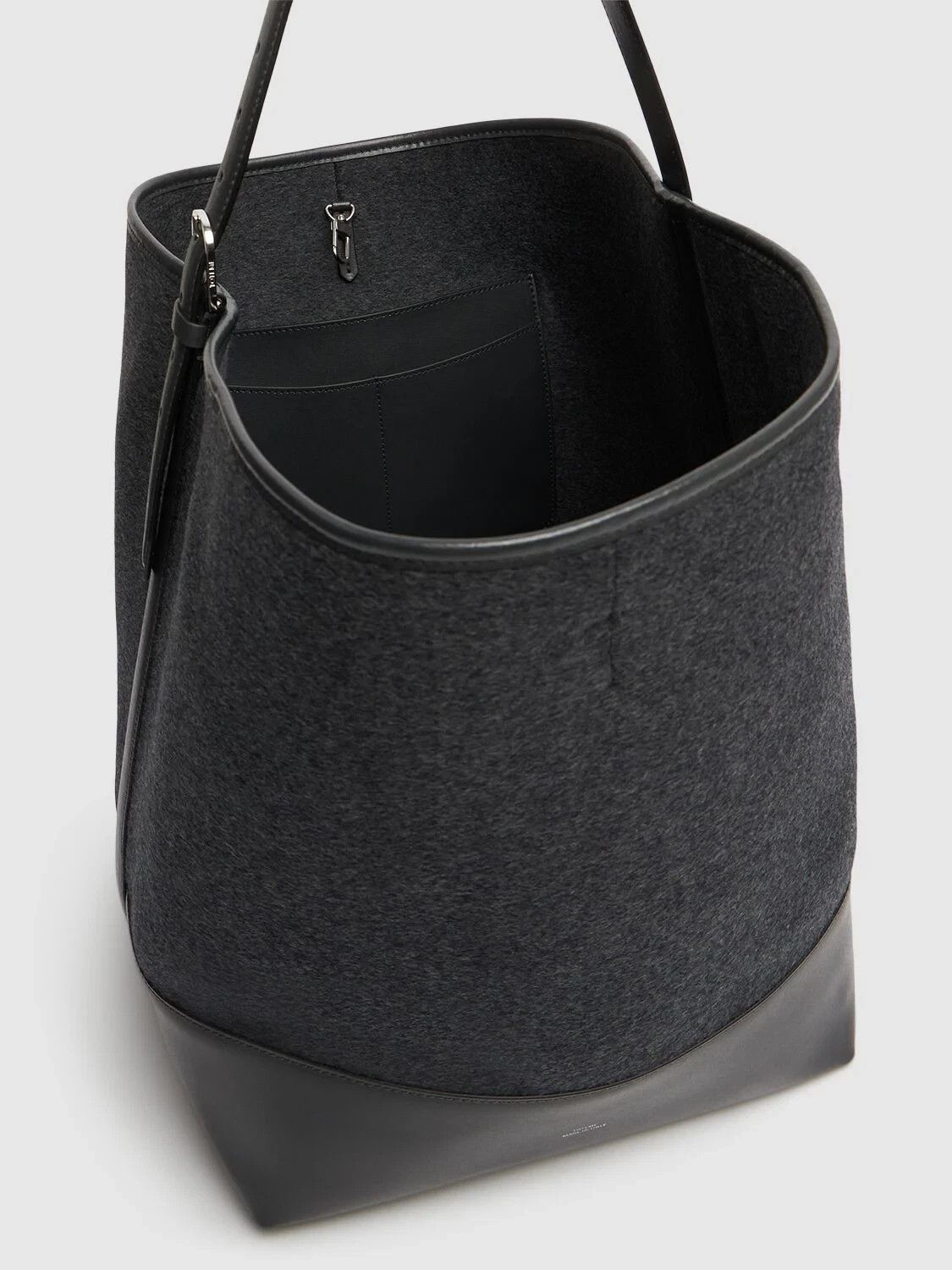 Toteme TOTEME Belted Gray Wool Tote Bag New & Authentic Size ONE SIZE - 4 Thumbnail