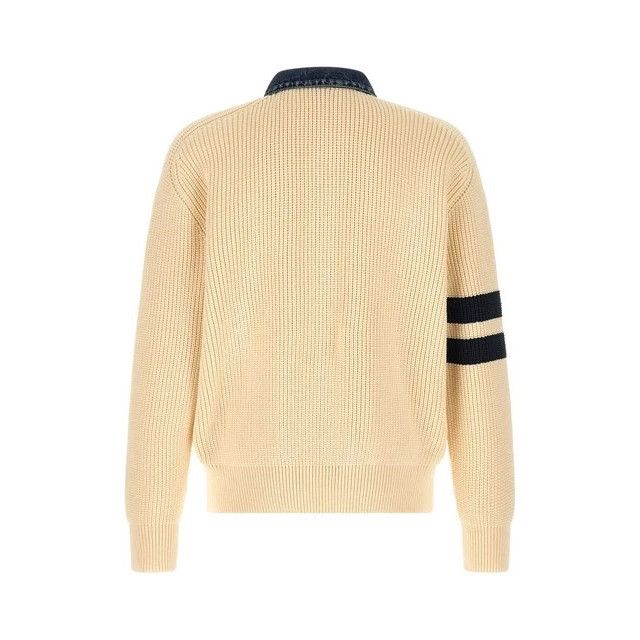 Dsquared2 DSQUARED2 Denim Mix D2 Beige Cardigan New & Authentic (Men's Size US M / EU 48-50 / 2 - 2 Thumbnail