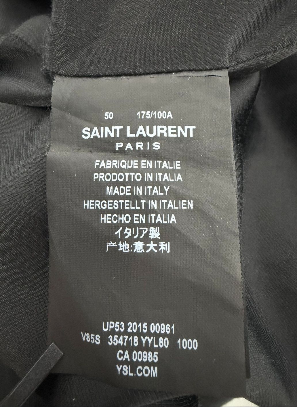 Saint Laurent Paris Saint Laurent Black and White Baseball Jacket. Size US L / EU 52-54 / 3 - 6 Thumbnail