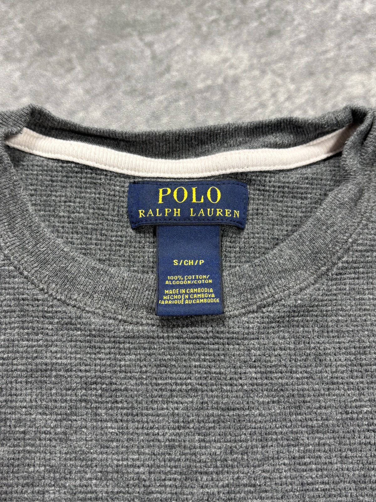 Polo Ralph Lauren Polo Ralph Lauren Thermal Longsleeve Horseman Waffle Vintage Size US S / EU 44-46 / 1 - 5 Thumbnail