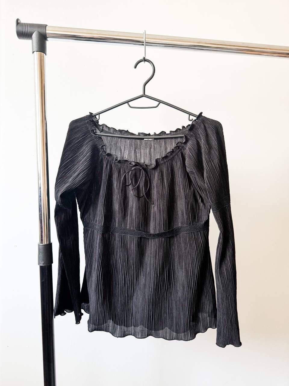 Hysteric Glamour 🕷JAPANESE PLEATS LONG SLEEVE BLOUSE (issey Miyake style) Size M / US 6-8 / IT 42-44 - 1 Thumbnail