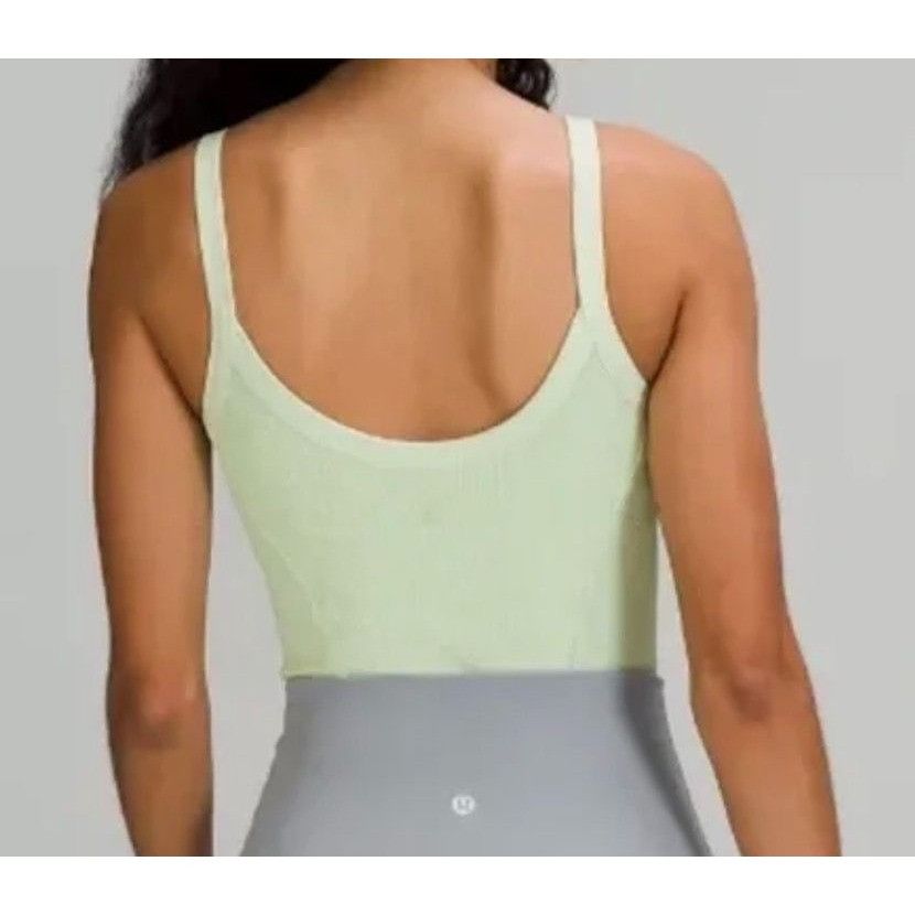 Lululemon Lululemon Ribbed Yoga Bodysuit 10 Creamy Mint Athleisure EUC Size L / US 10 / IT 46 - 3 Thumbnail