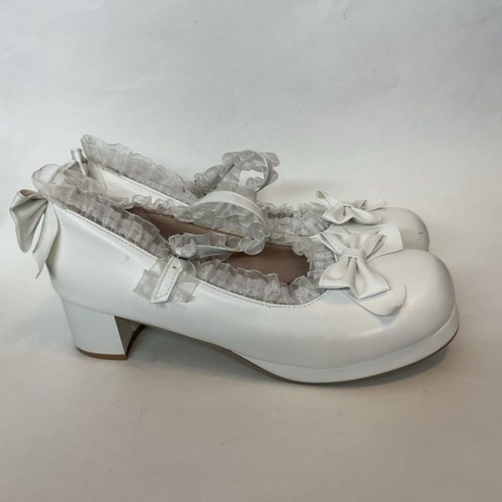 The Unbranded Brand Round Toes Bowknot Mid Thick Heels Mary Jane Women 11-11.5 Size US 11 / IT 41 - 13 Thumbnail