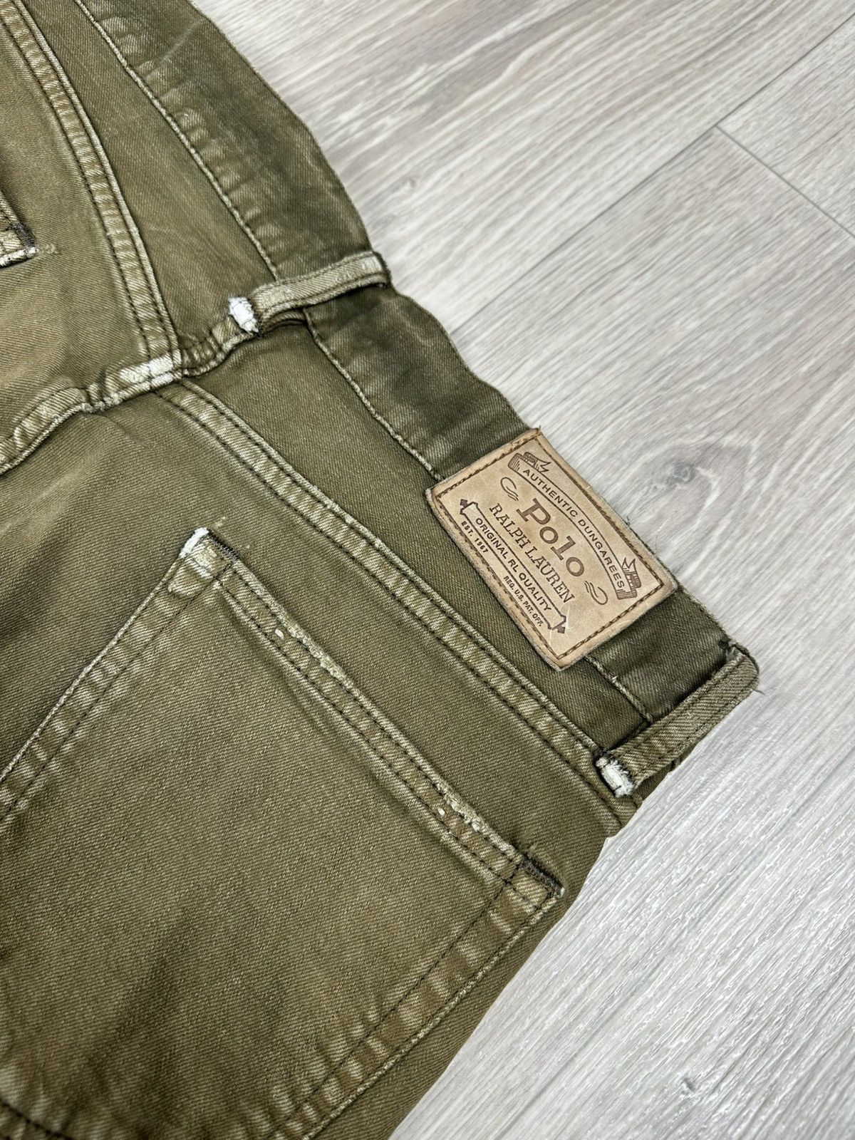 Polo Ralph Lauren × Vintage Vintage Polo Ralph Lauren Sullivan Slim Denim Olive Jeans Size US 30 / EU 46 - 5 Thumbnail
