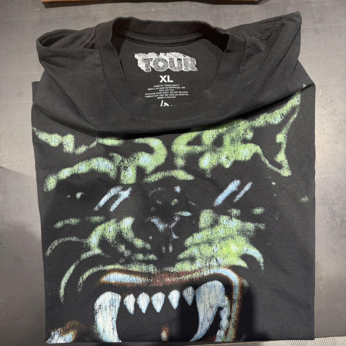 Travis Scott Travis Scott Utopia Circus Maximus 2023 Tour II Tee Black Size US XL / EU 56 / 4 - 3 Thumbnail