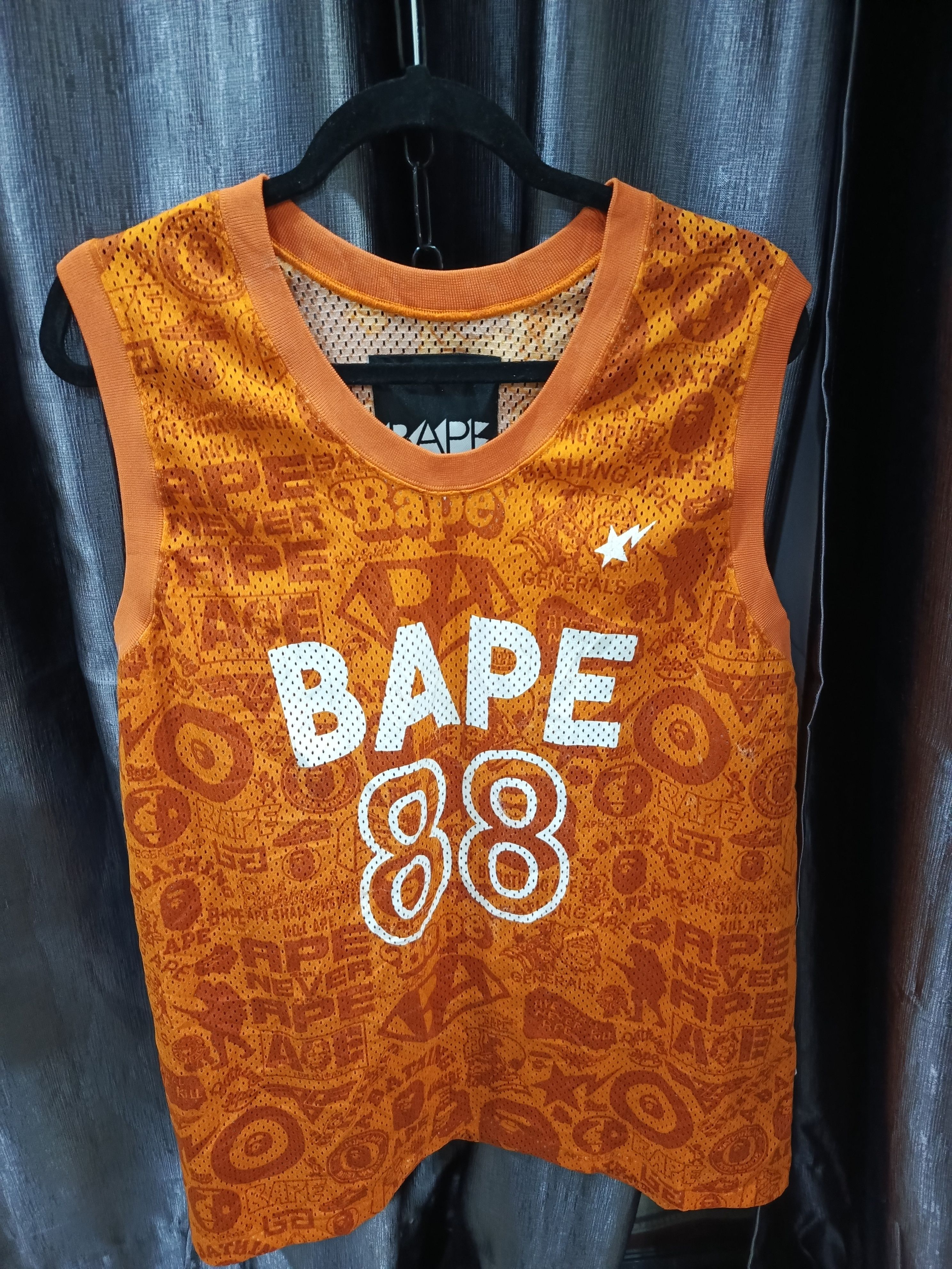 Bape BAPE (A Bathing Ape) basketball jersey. "BAPE 88" Size US XL / EU 56 / 4 - 2 Thumbnail