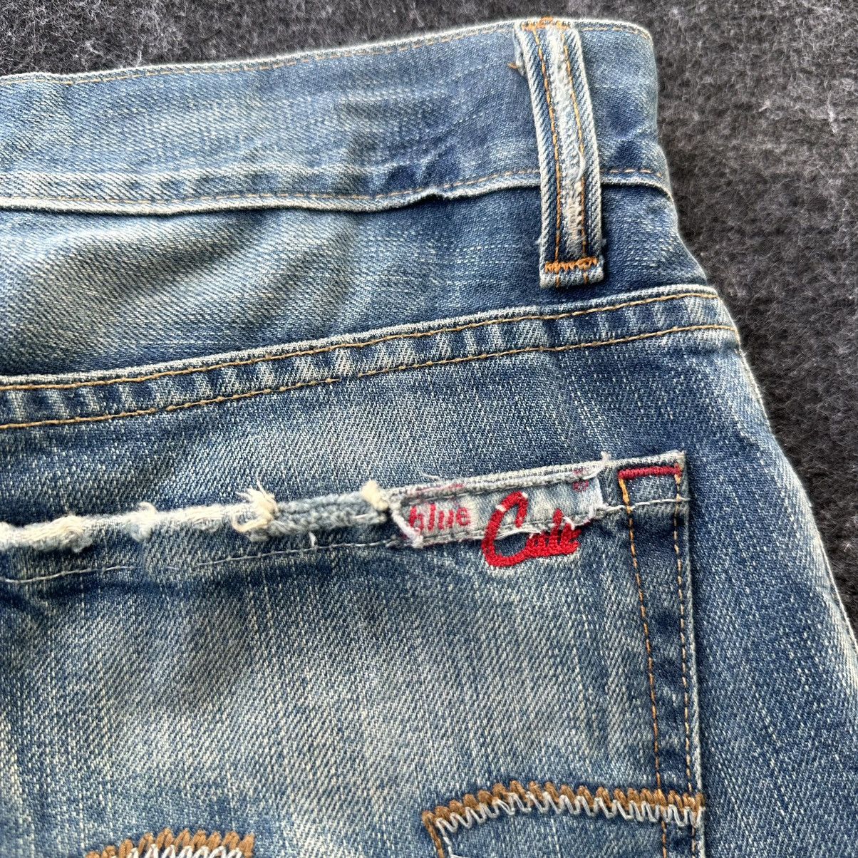 If Six Was Nine Blue Cult Made in Usa Flare Distressed Denim D671 Size US 30 / EU 46 - 7 Thumbnail
